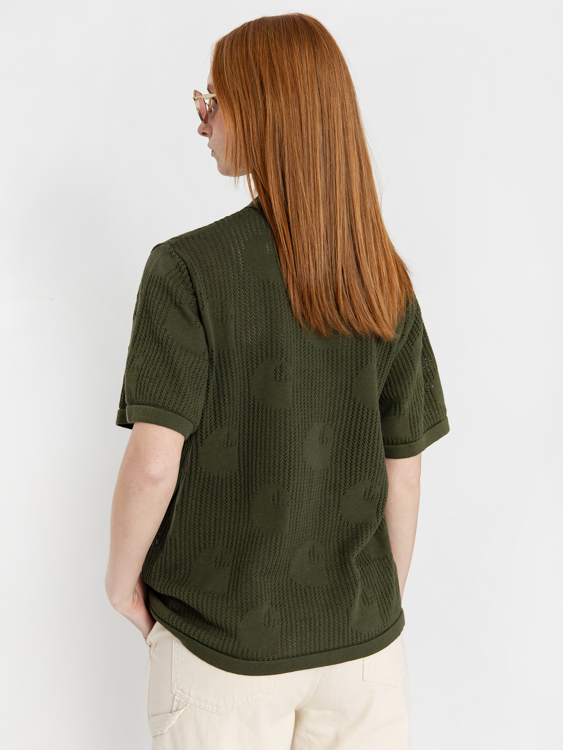 Cămașă Carhartt WIP Temple Knit Wmn (dollar green)