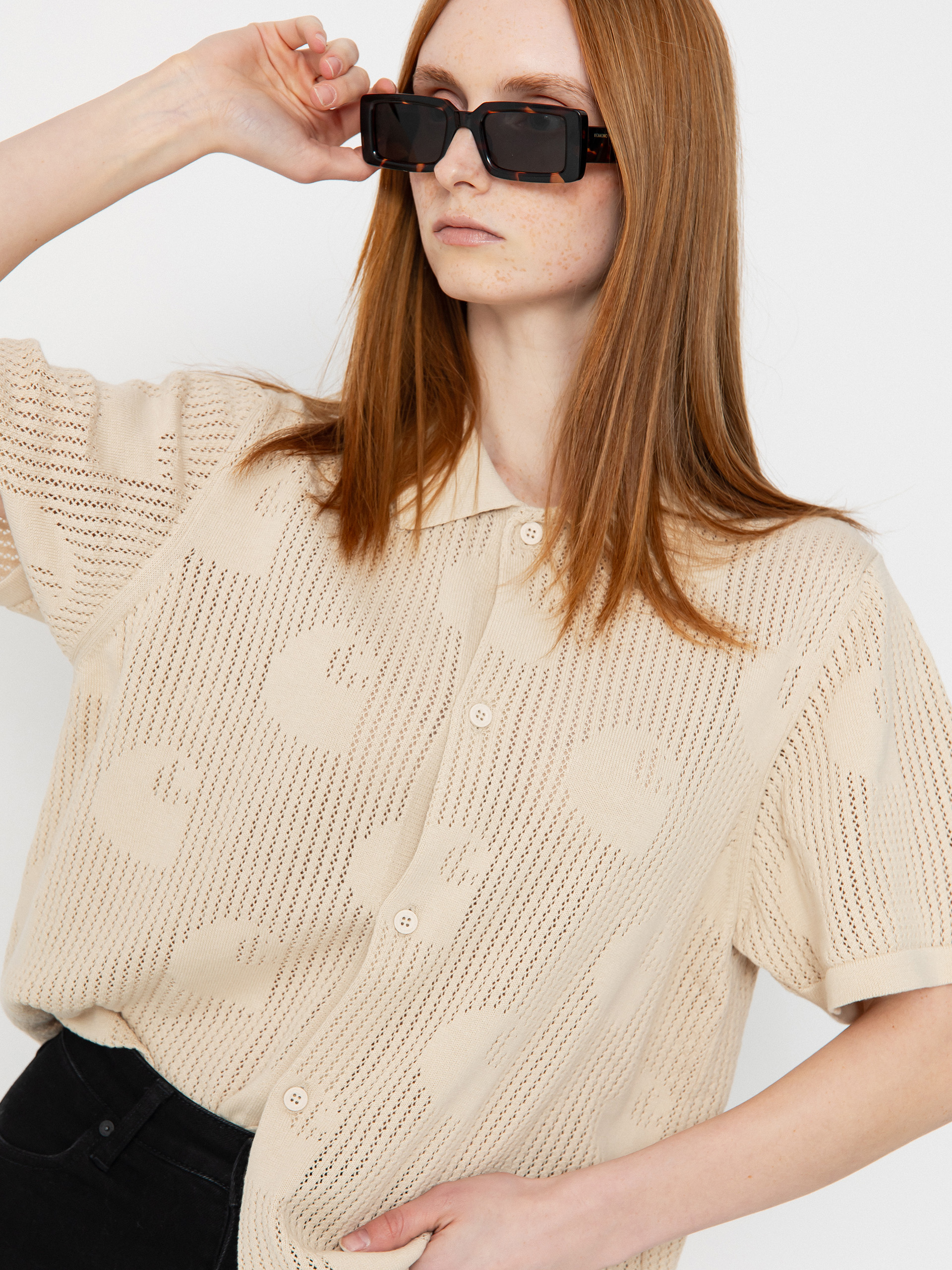 Cămașă Carhartt WIP Temple Knit Wmn (fleur de sel)