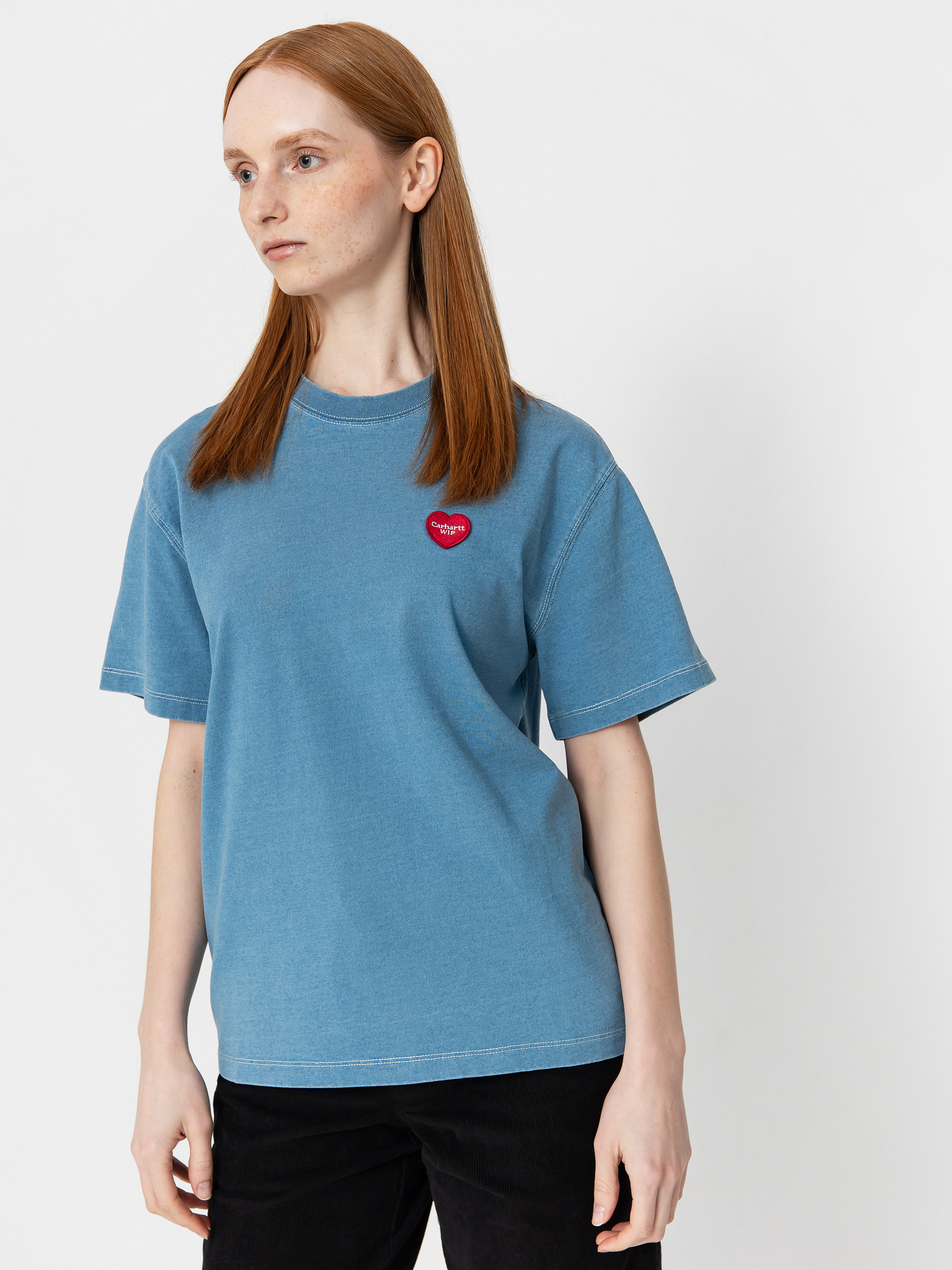 Tricou Carhartt WIP Ingo Wmn (light blue)