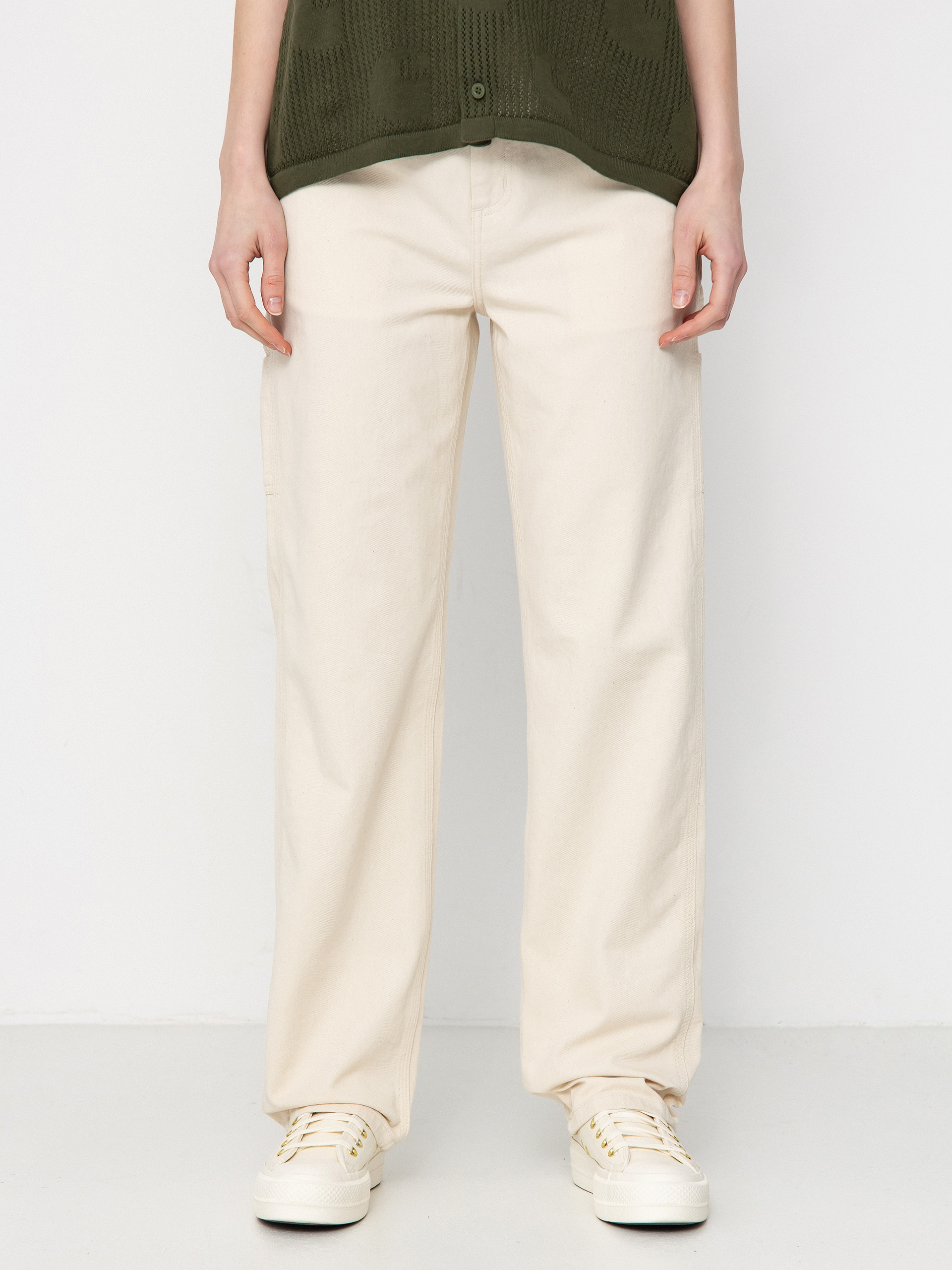 Pantaloni Carhartt WIP Drewe Wmn (natural)