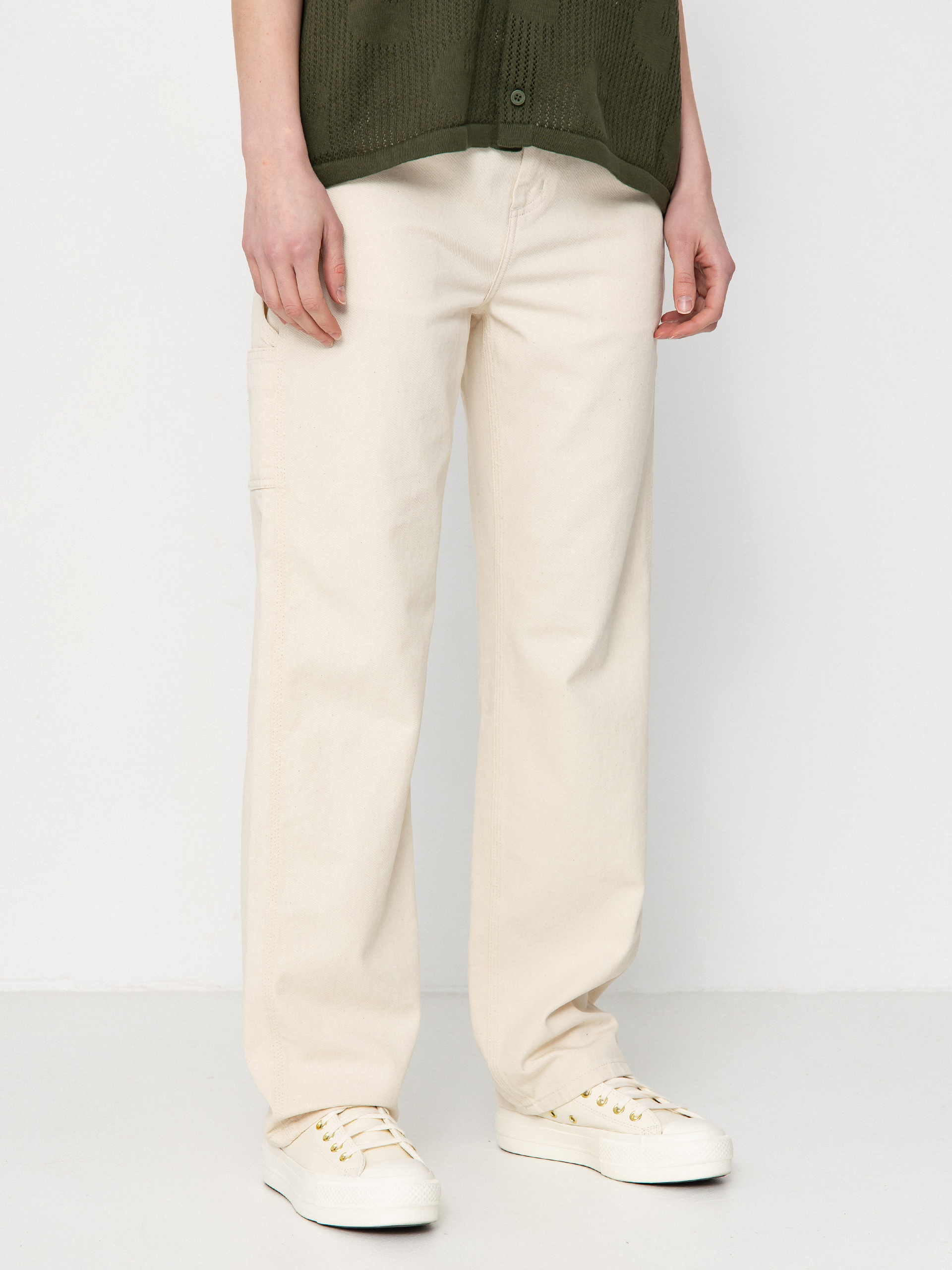 Pantaloni Carhartt WIP Drewe Wmn (natural)