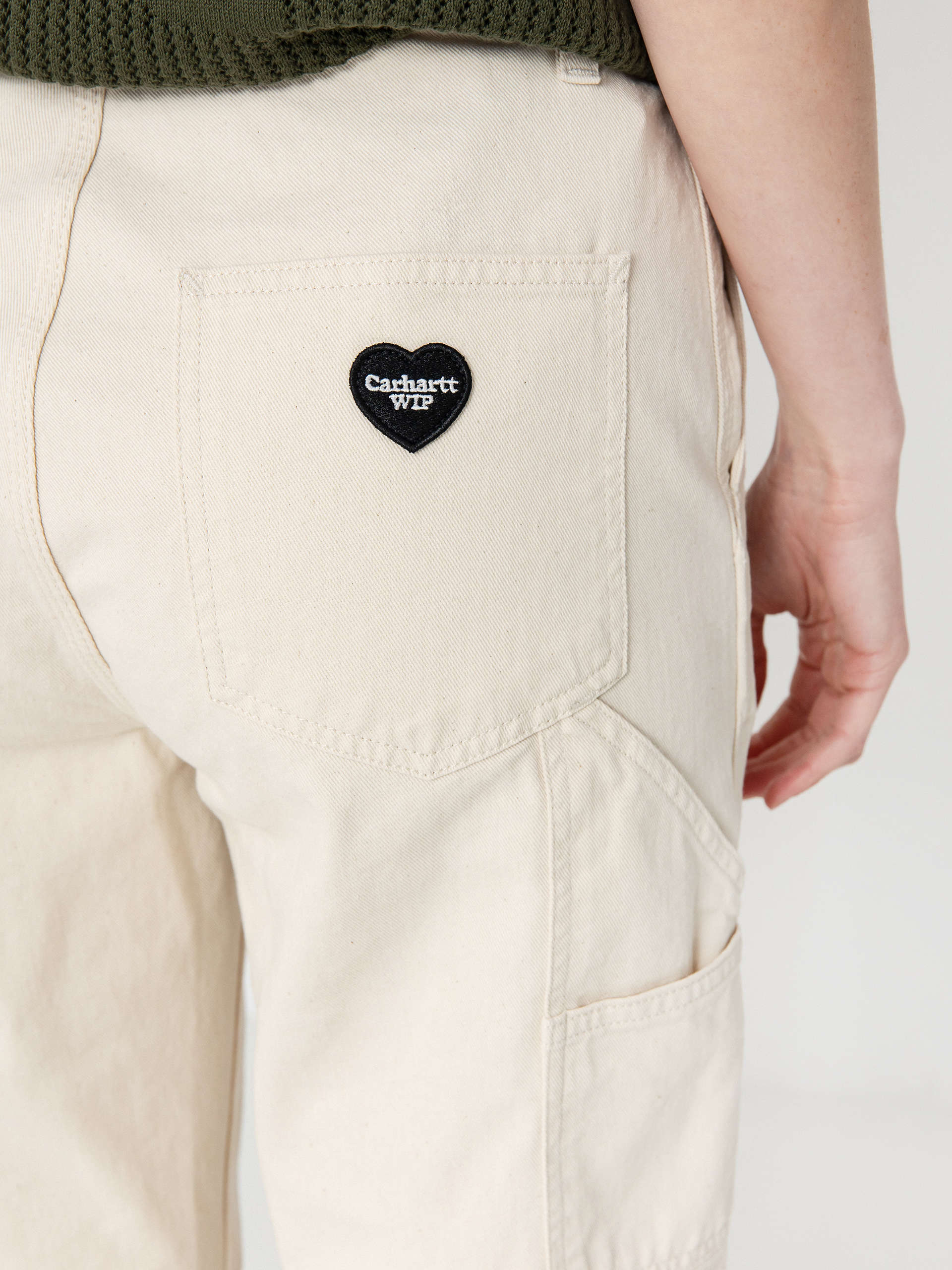 Pantaloni Carhartt WIP Drewe Wmn (natural)