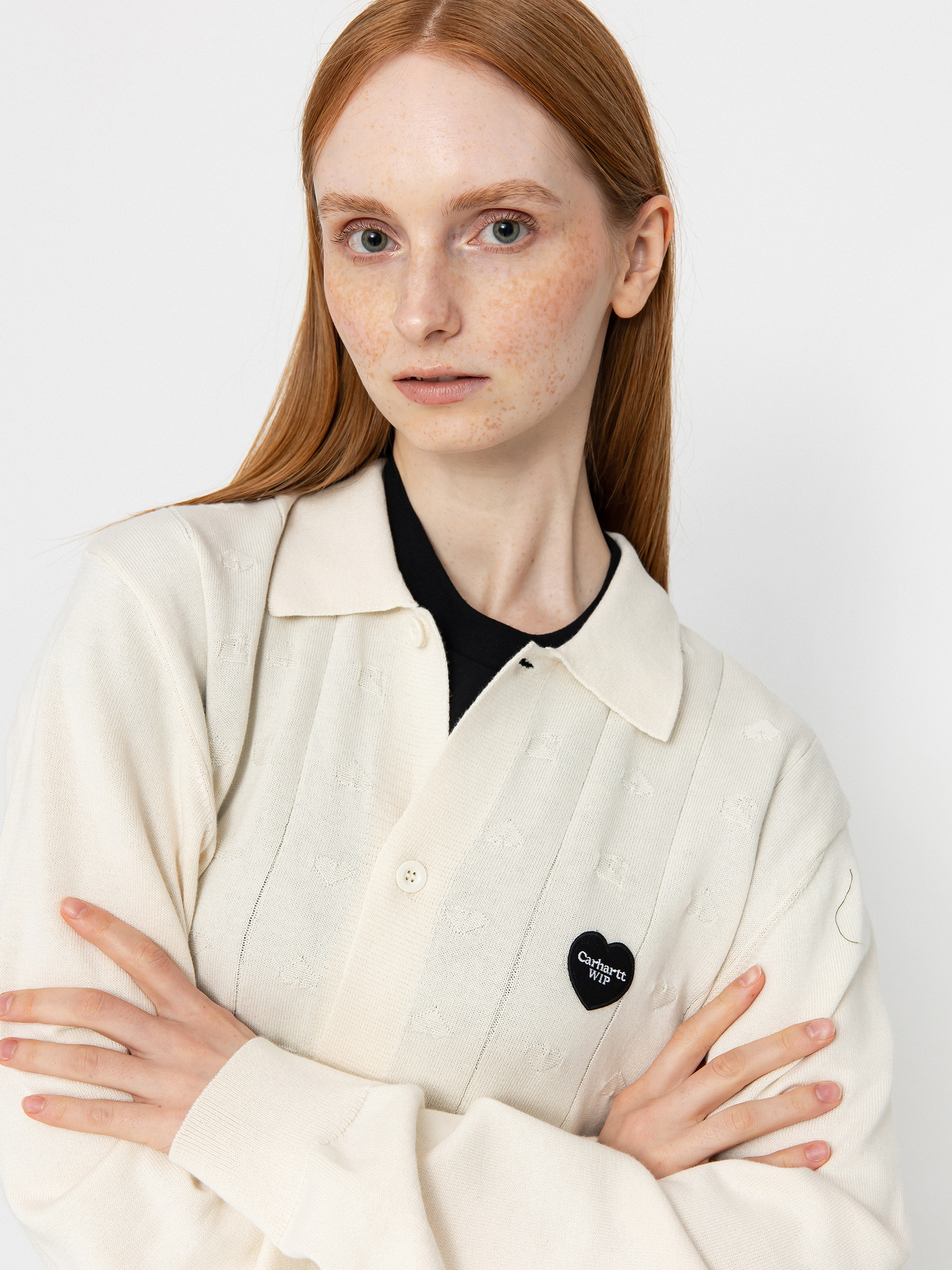 Pulover Carhartt WIP Drewe Cardigan Wmn (natural)