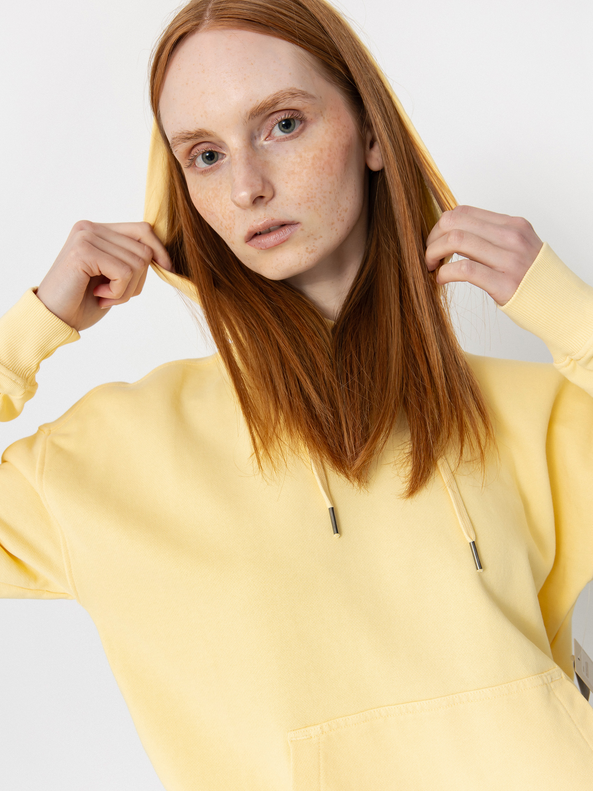 Hanorac cu glugă Brixton Cross Loop Ft HD Wmn (panna cotta)