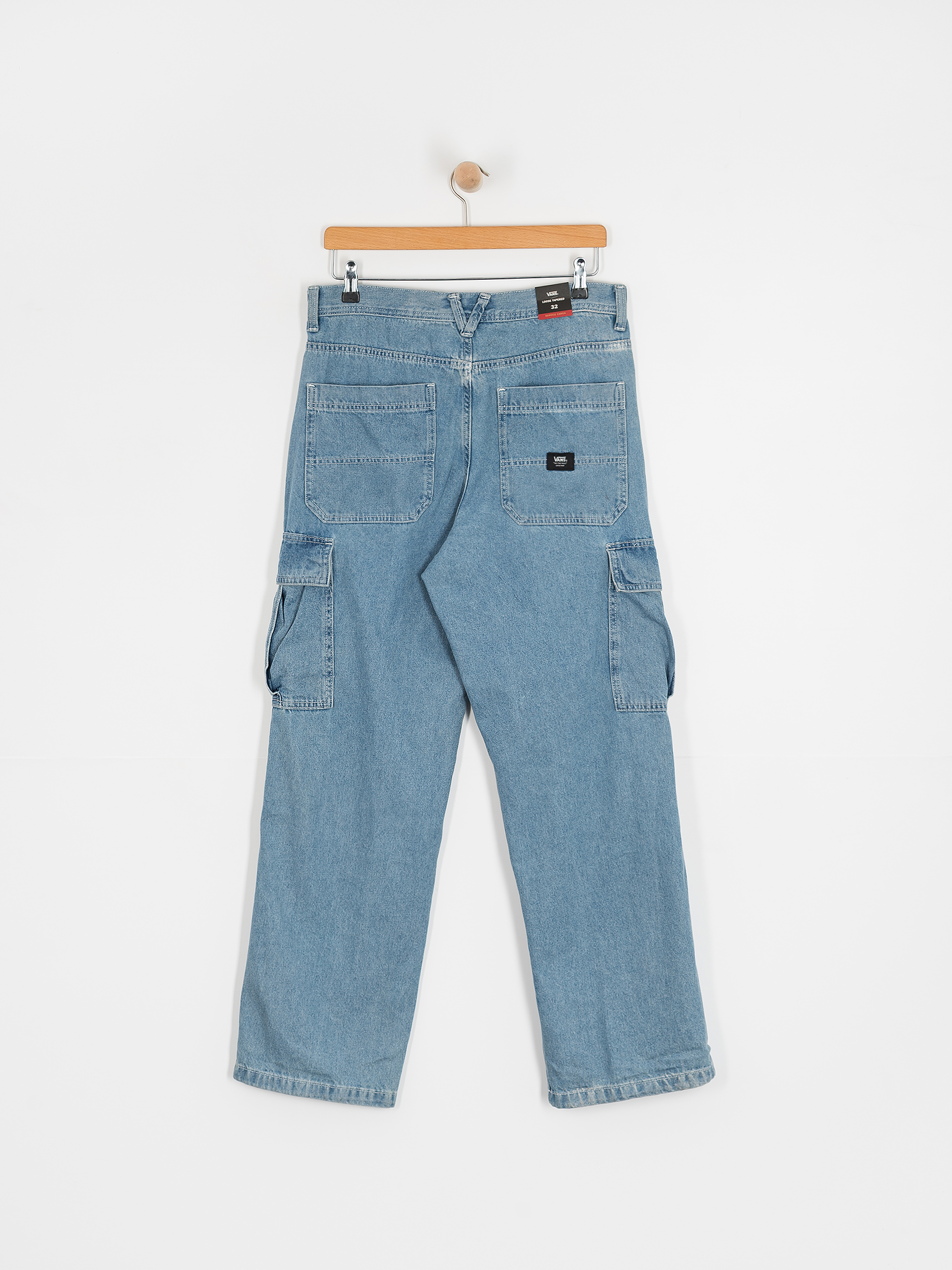 Pantaloni Vans Service Cargo Loose Denim (stonewash/blue)