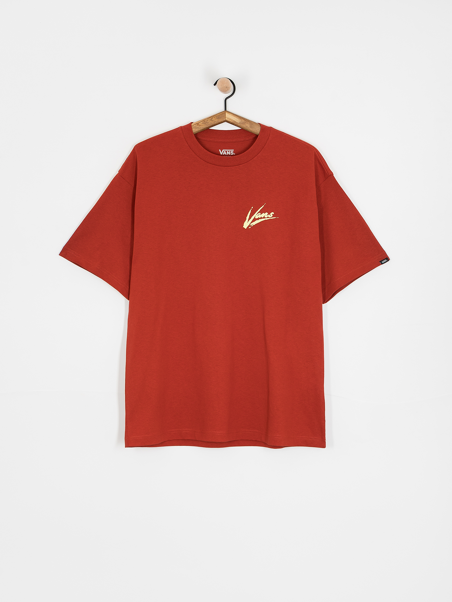 Tricou Vans Brush Script Loose (red ochre)