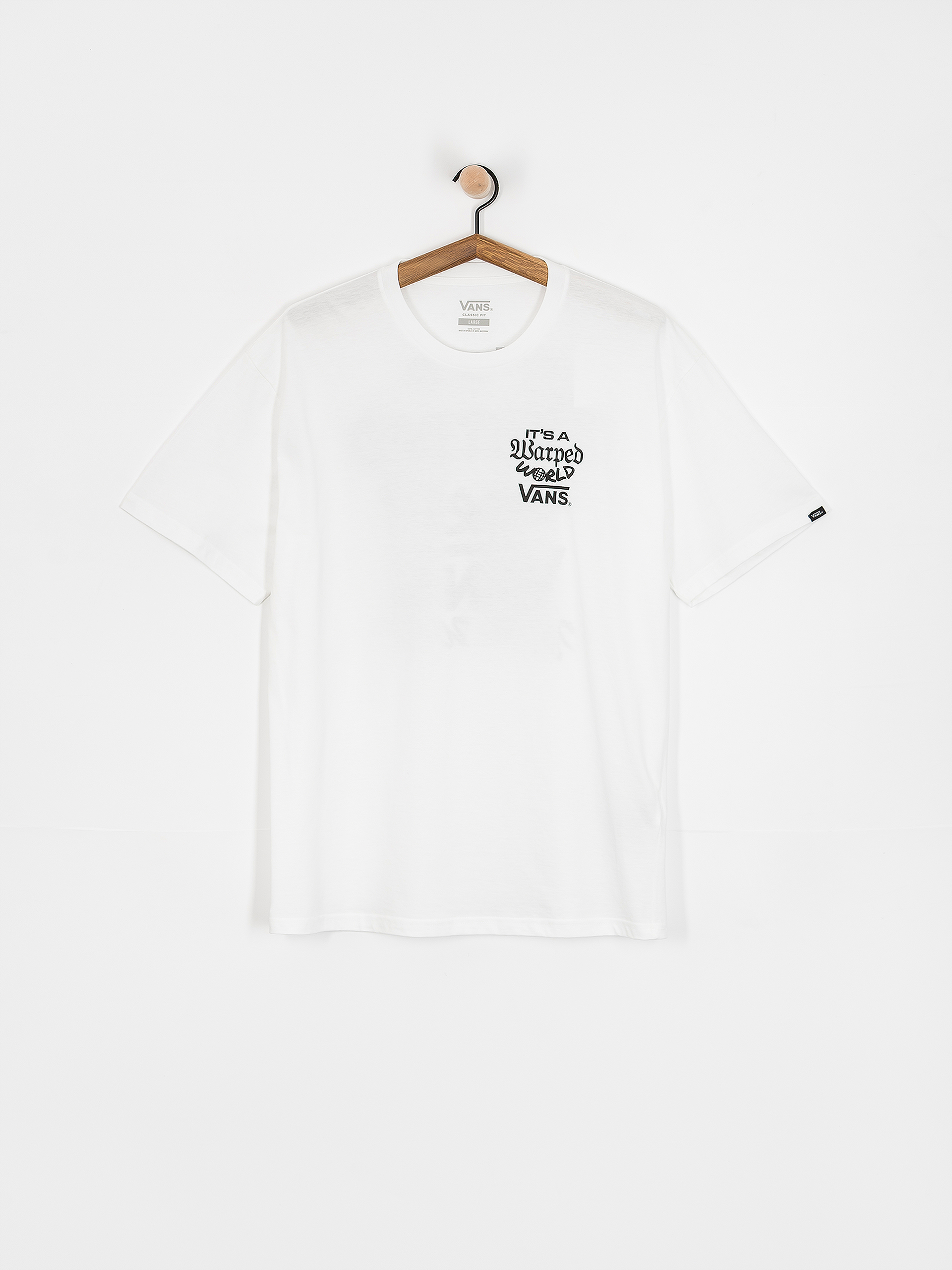 Tricou Vans Warped World (white)