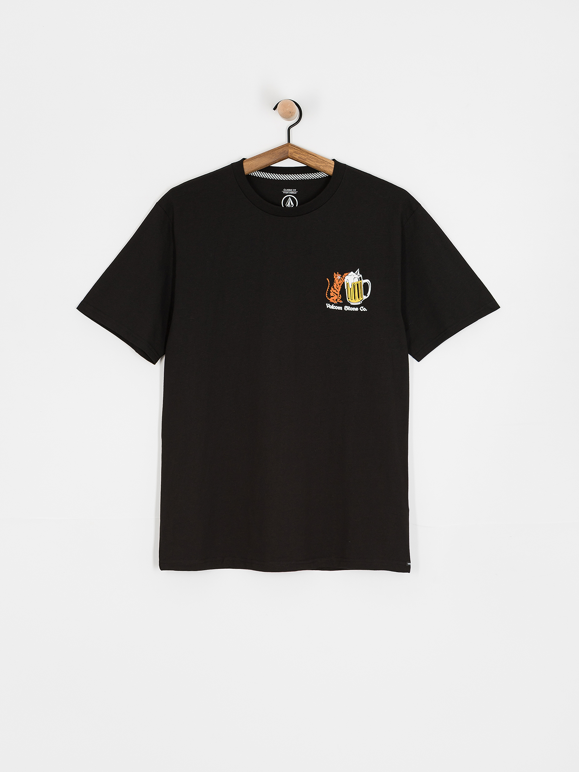 Tricou Volcom Curious Cat (black)