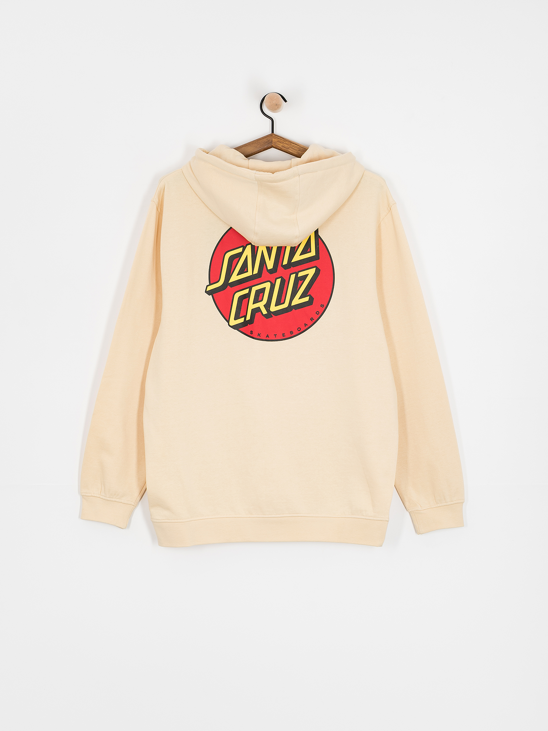 Hanorac cu glugă Santa Cruz Classic Dot Chest HD (blond wood)