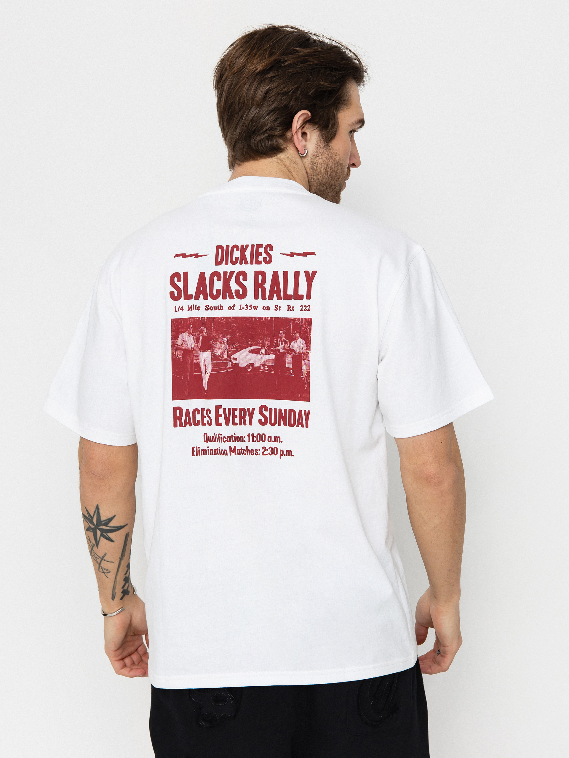 Tricou Dickies Slacks Rally (white)