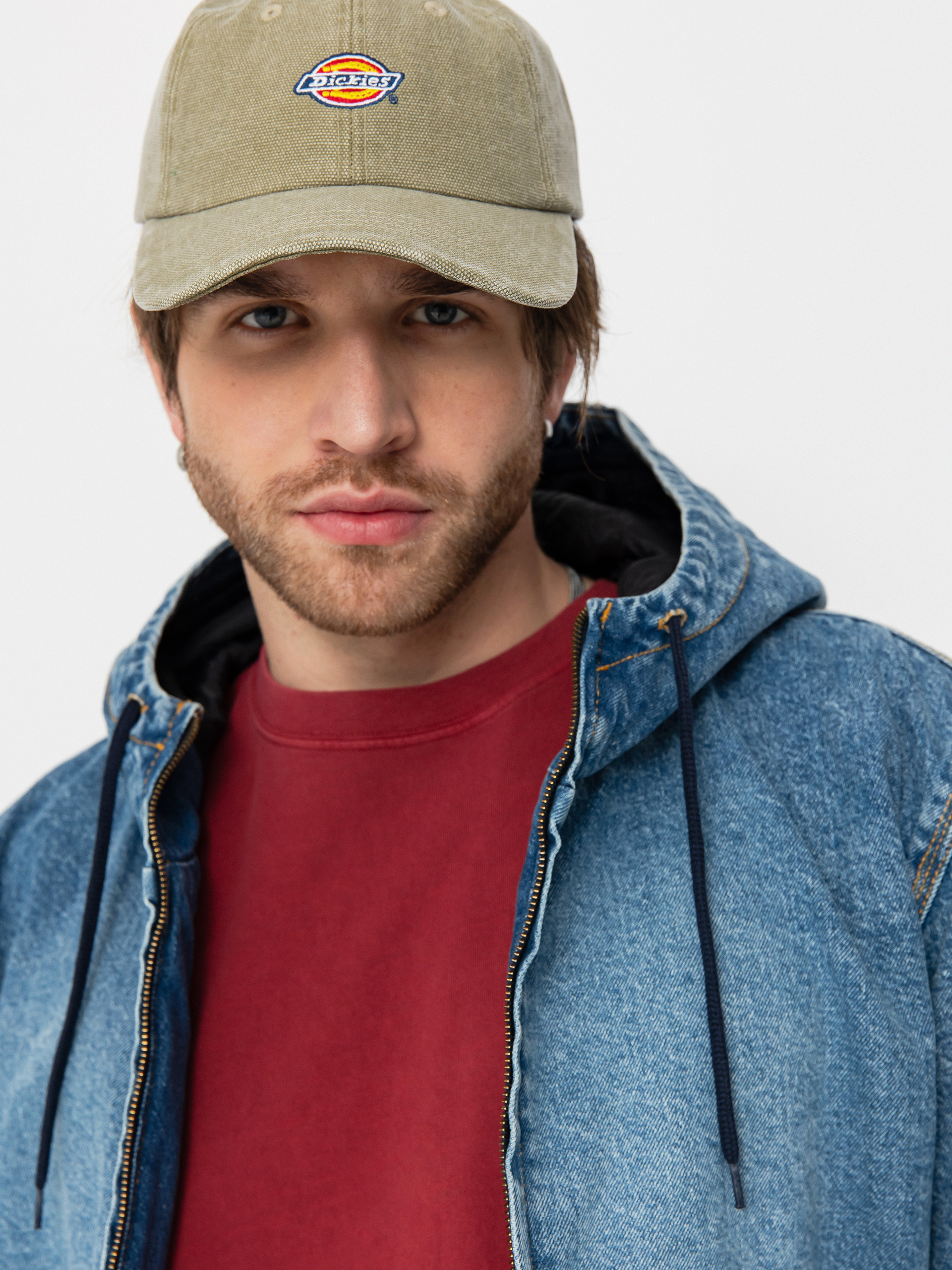 Geacă Dickies Hooded (rinsed blue w/ fade)