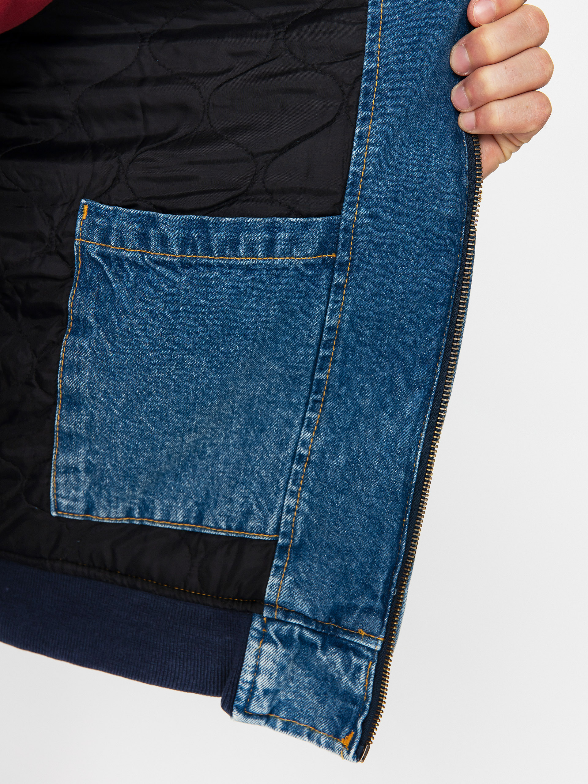 Geacă Dickies Hooded (rinsed blue w/ fade)