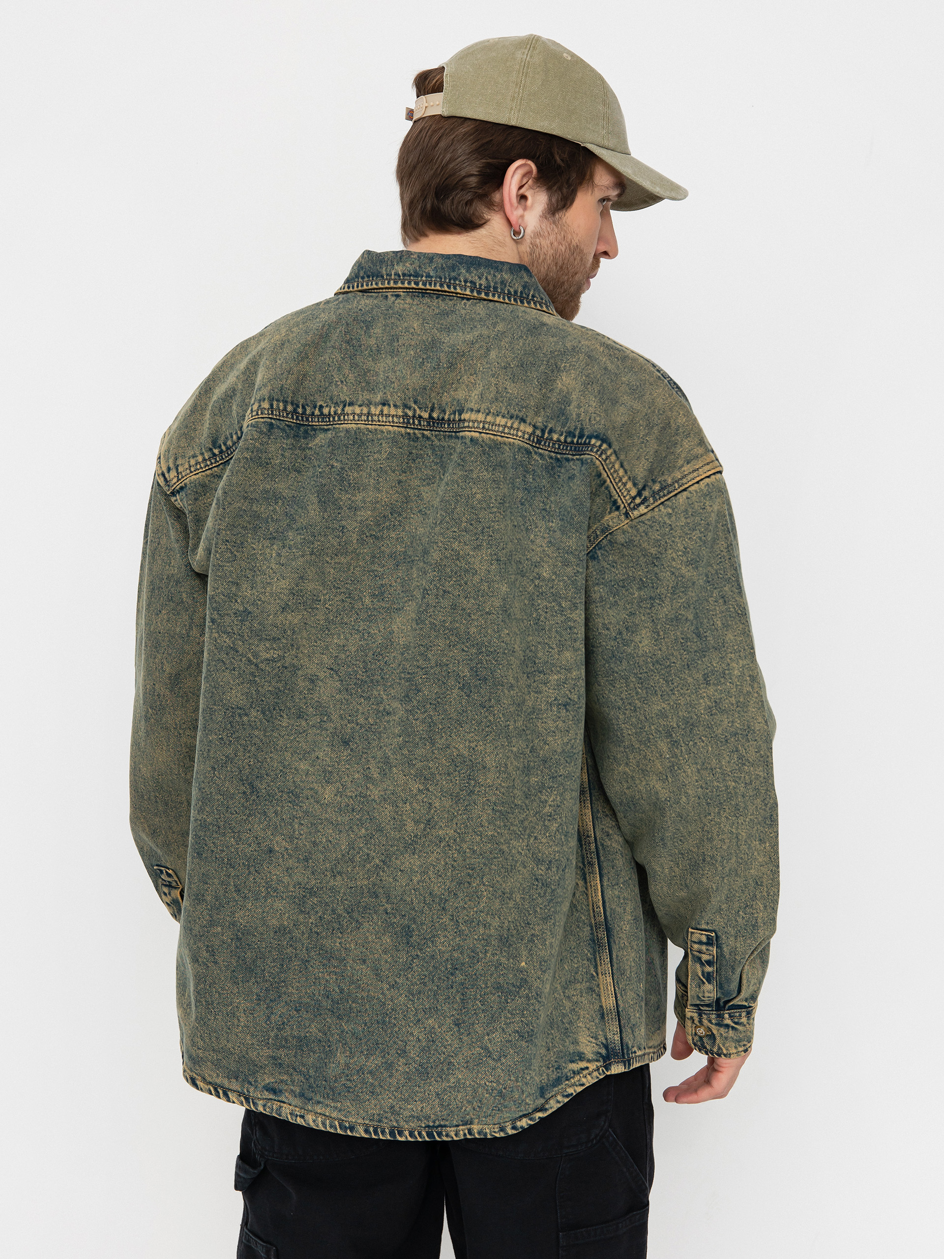 Cămașă Dickies Houston (yellow fade indigo)