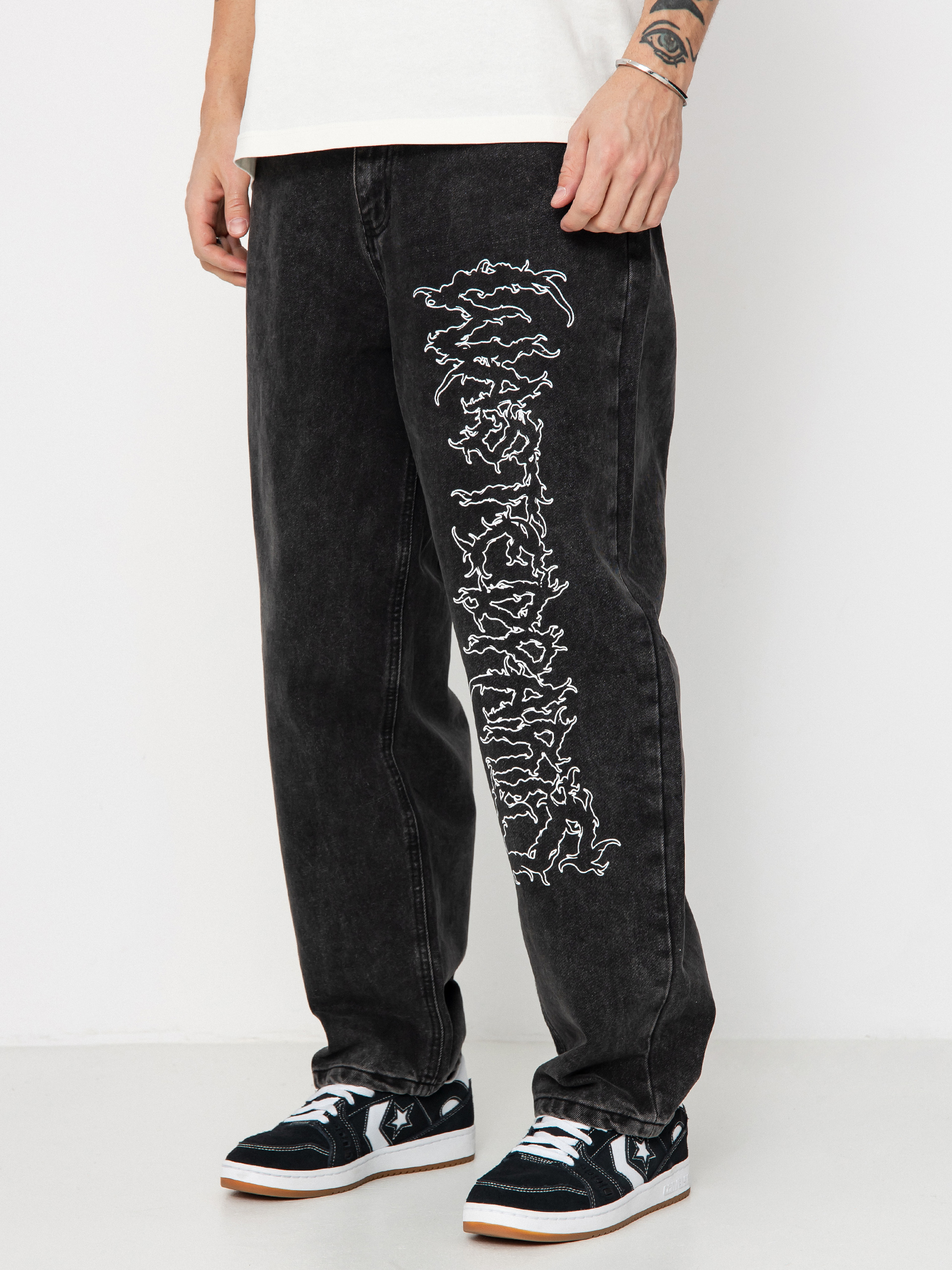 Pantaloni Wasted Paris Varg Casper (faded black)