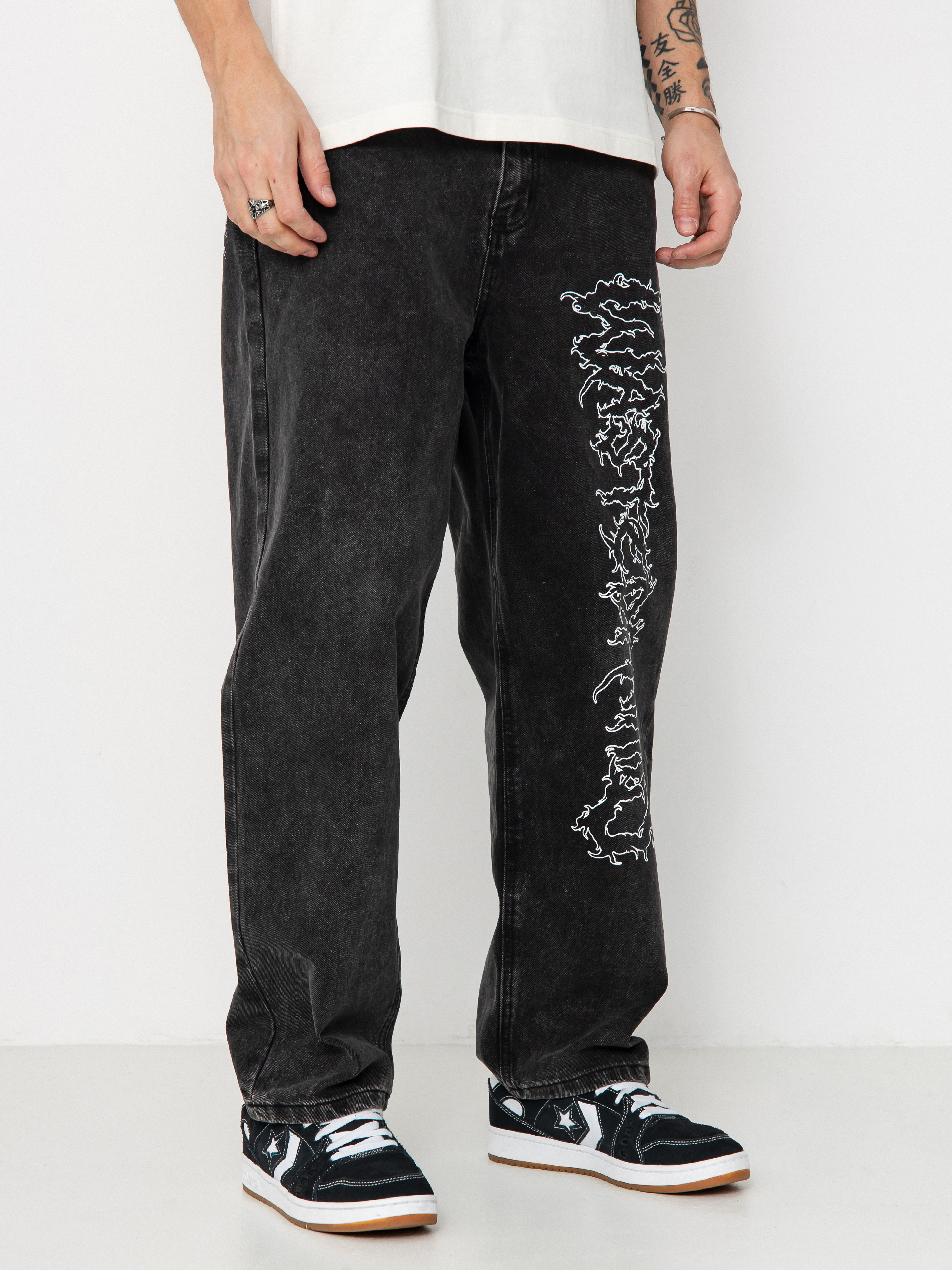 Pantaloni Wasted Paris Varg Casper (faded black)