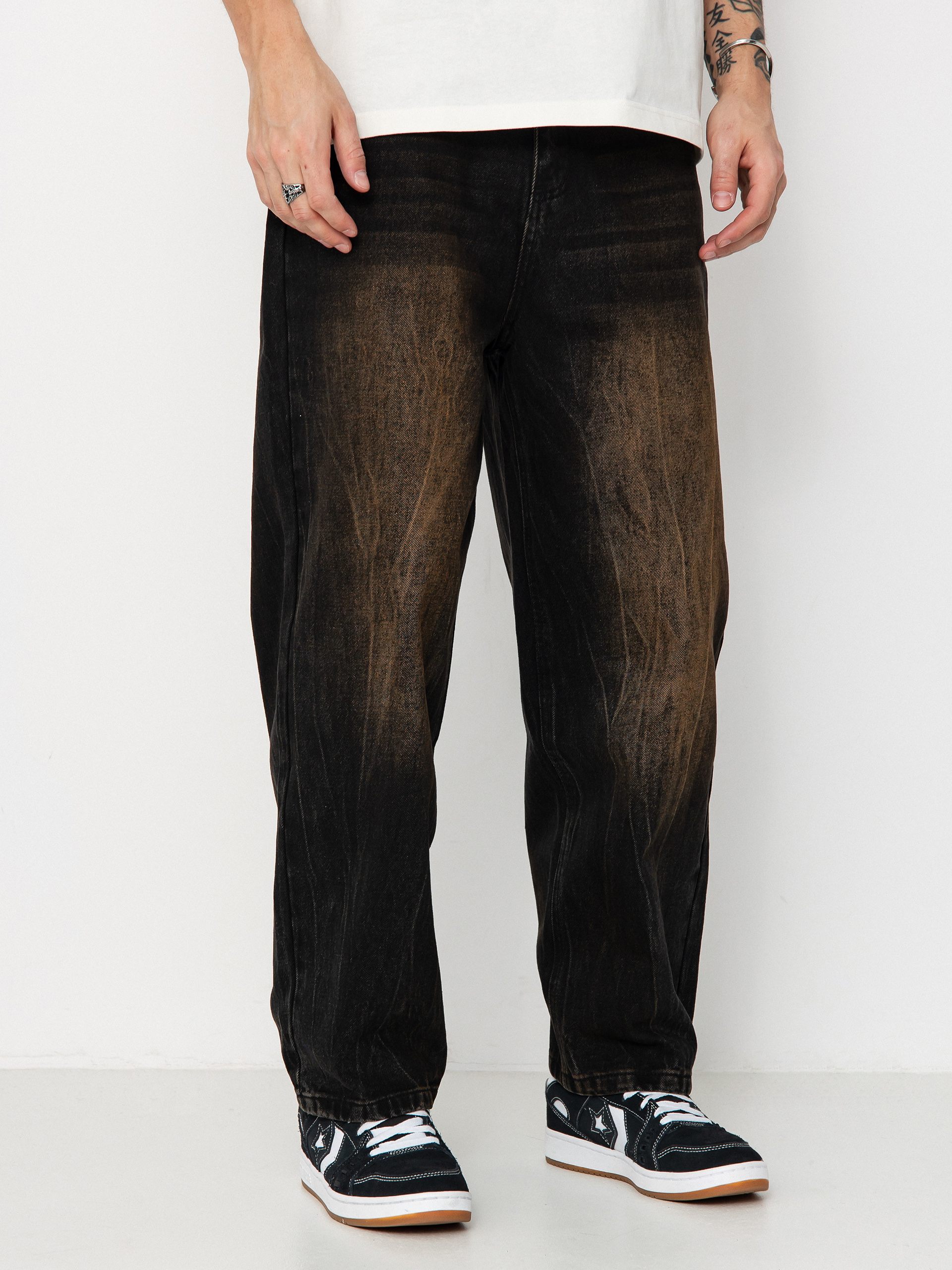 Pantaloni Wasted Paris Sandblast Casper (faded black)