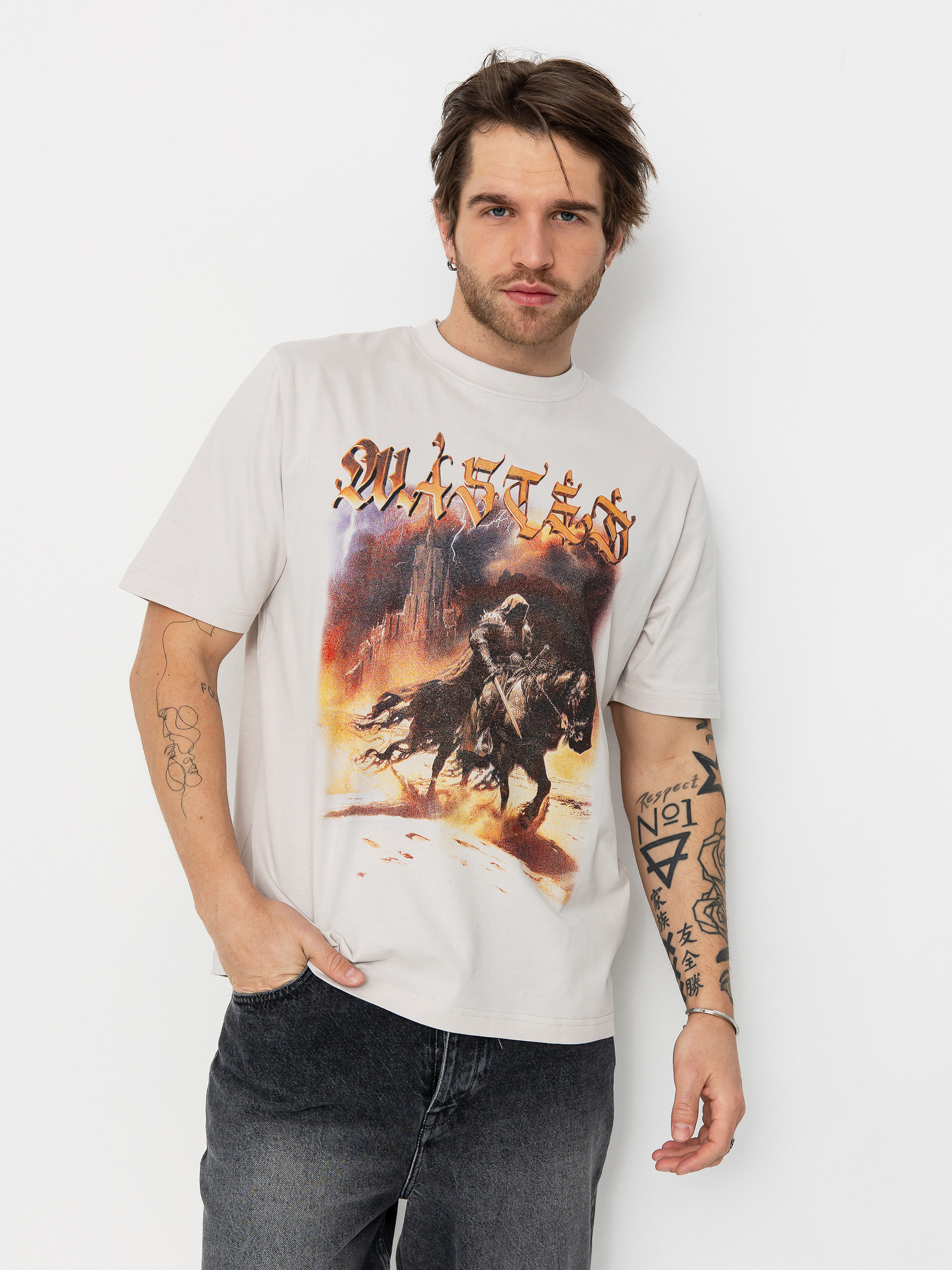 Tricou Wasted Paris Mirage (fog white)