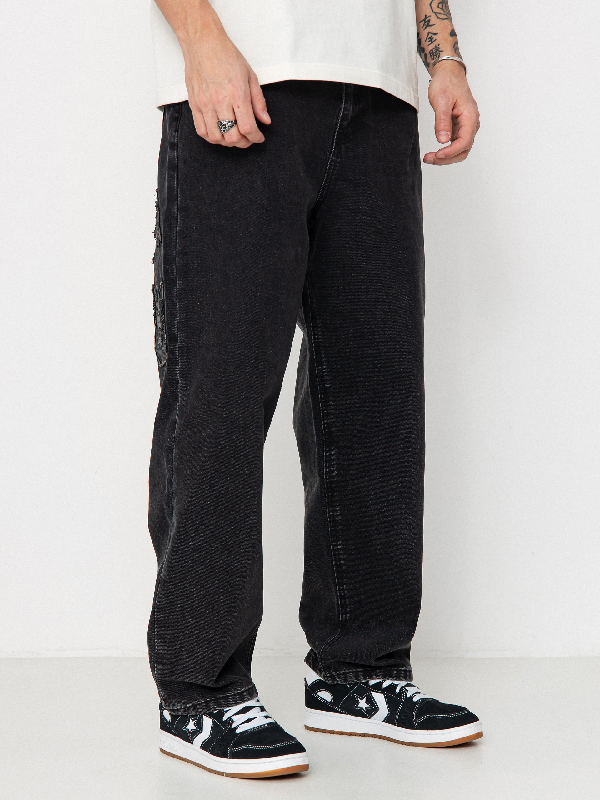 Pantaloni Wasted Paris Kingdom Curve Destroy Casper (faded black)