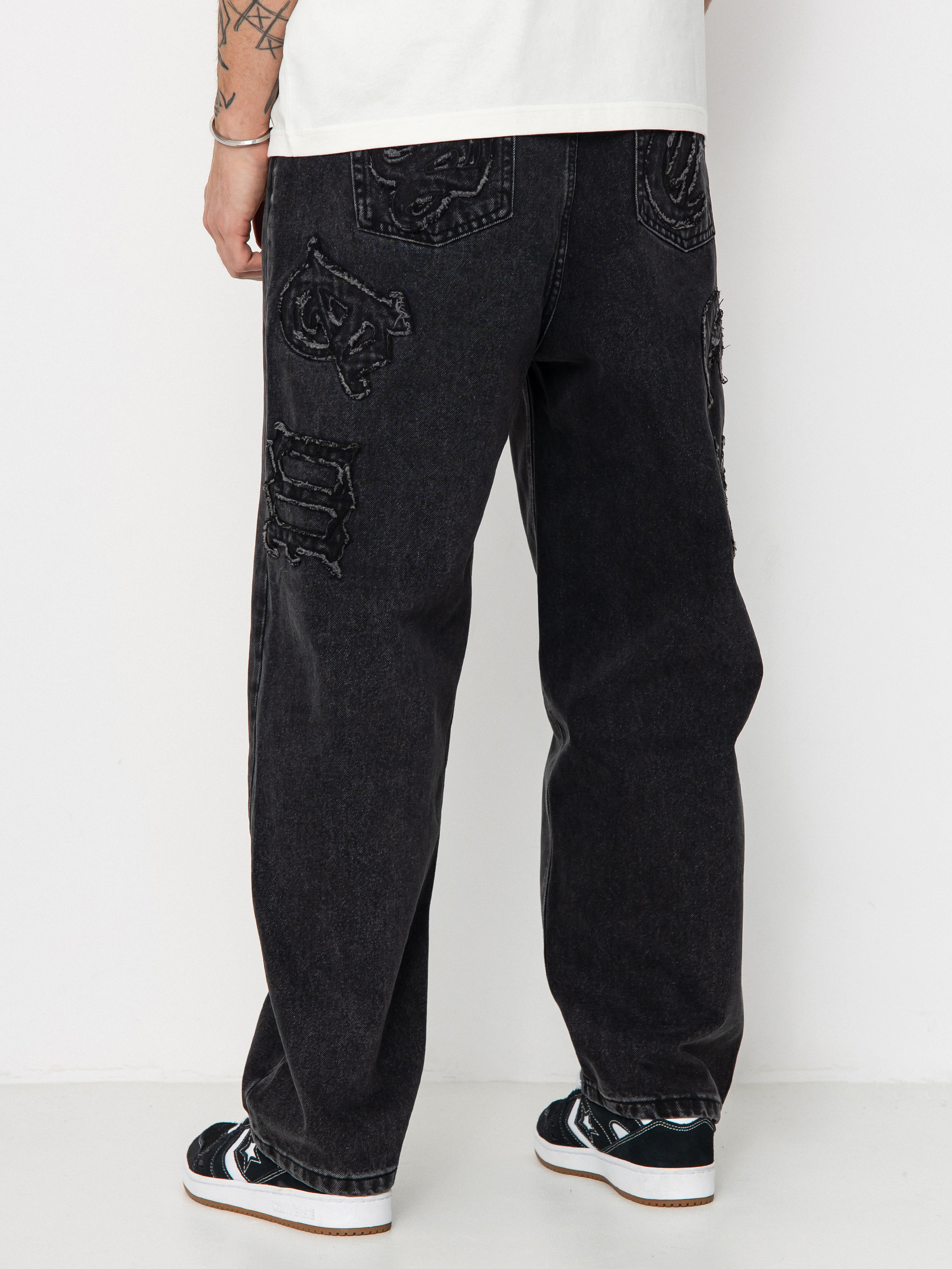 Pantaloni Wasted Paris Kingdom Curve Destroy Casper (faded black)