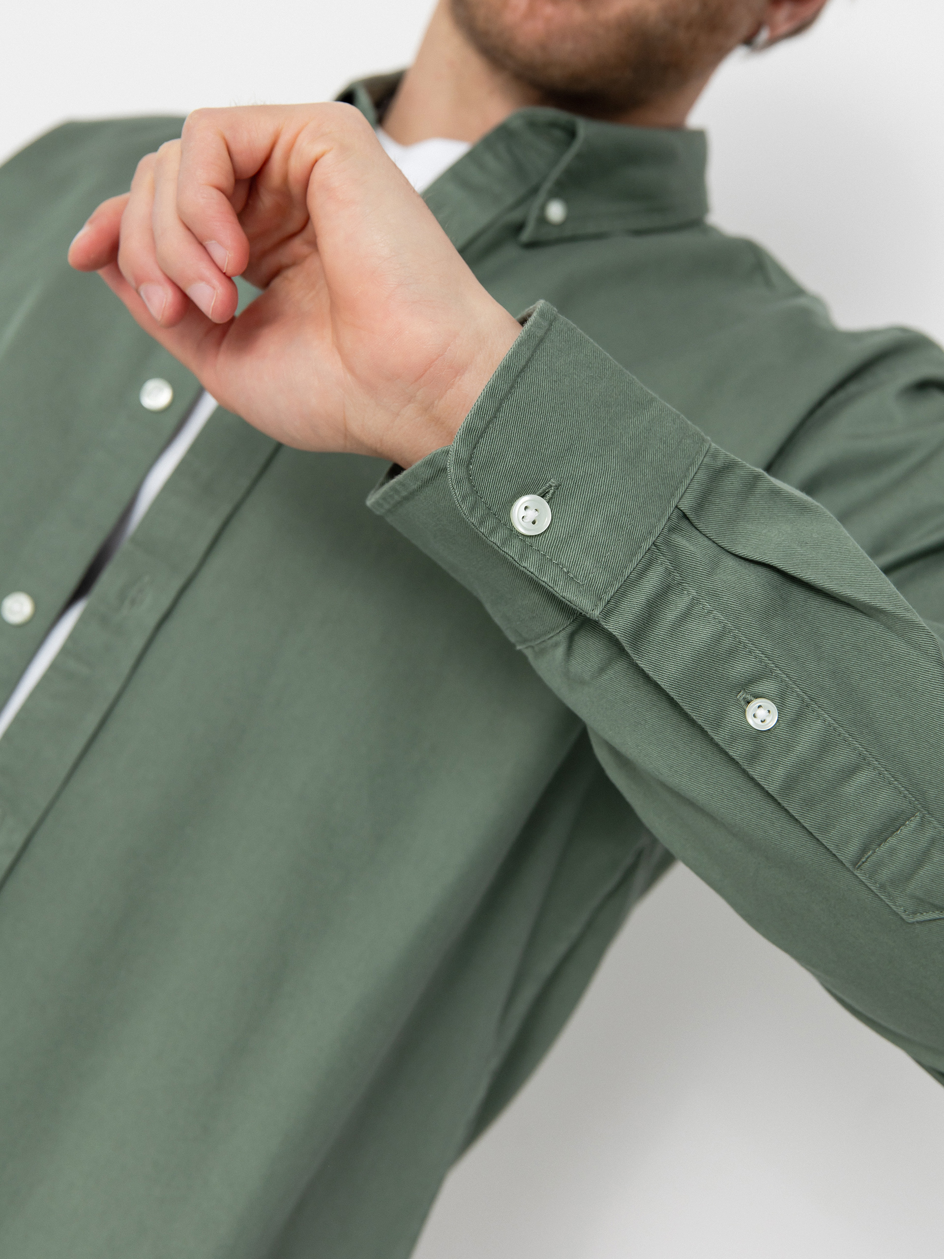 Cămașă Carhartt WIP Madison (park/white)