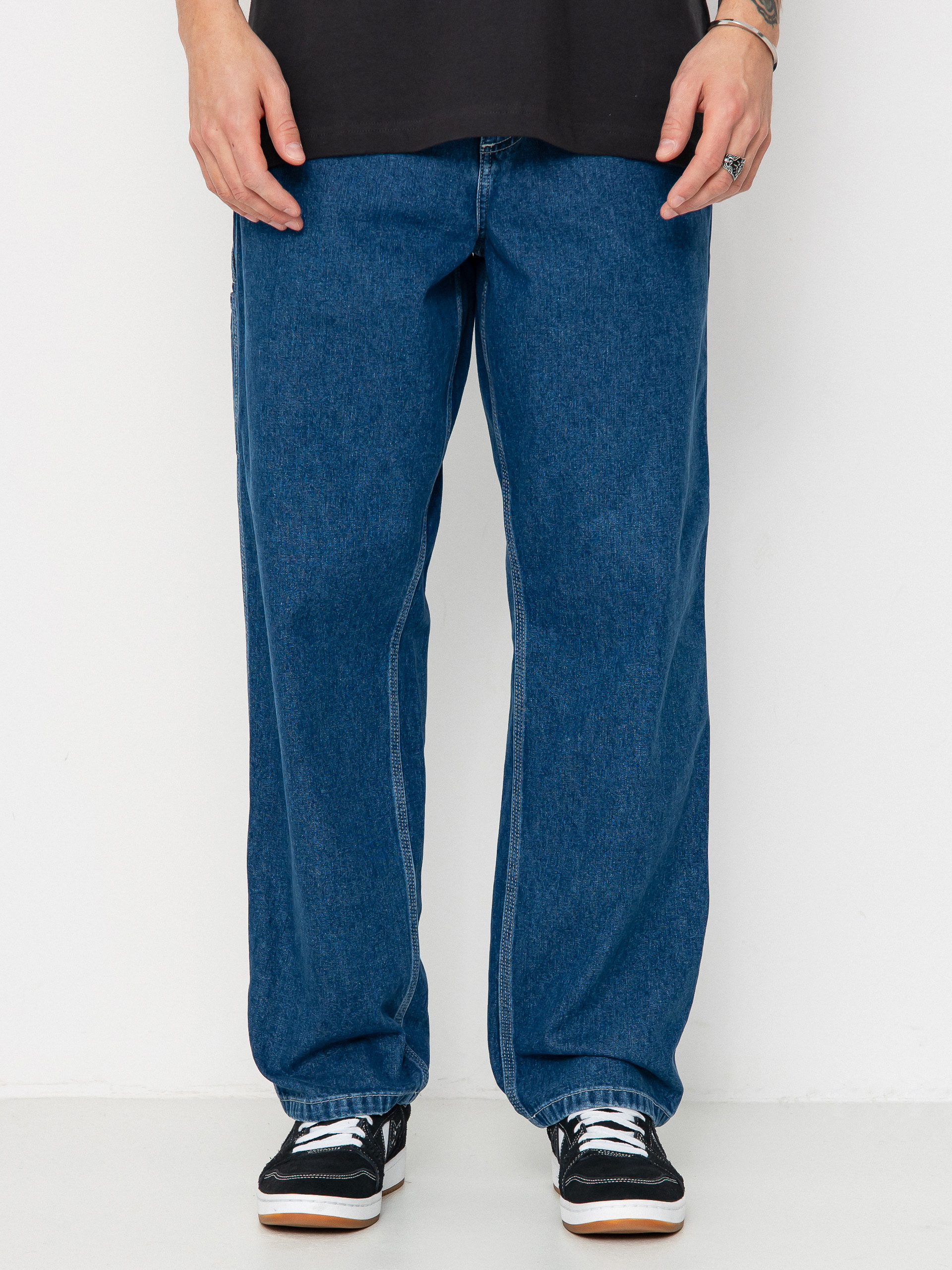 Pantaloni Carhartt WIP Single Knee (blue)
