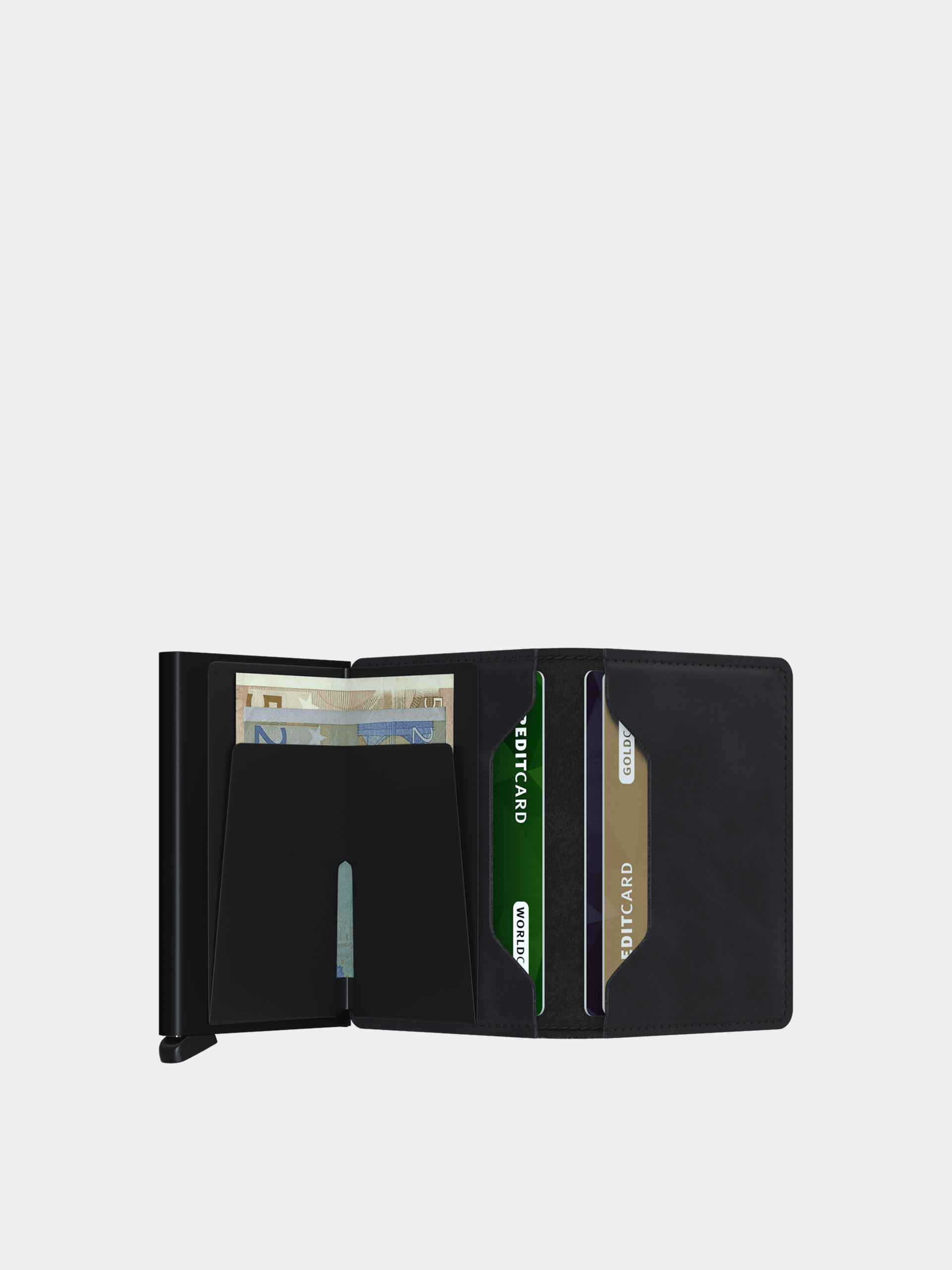 Portofel Secrid Slimwallet (vintage black)