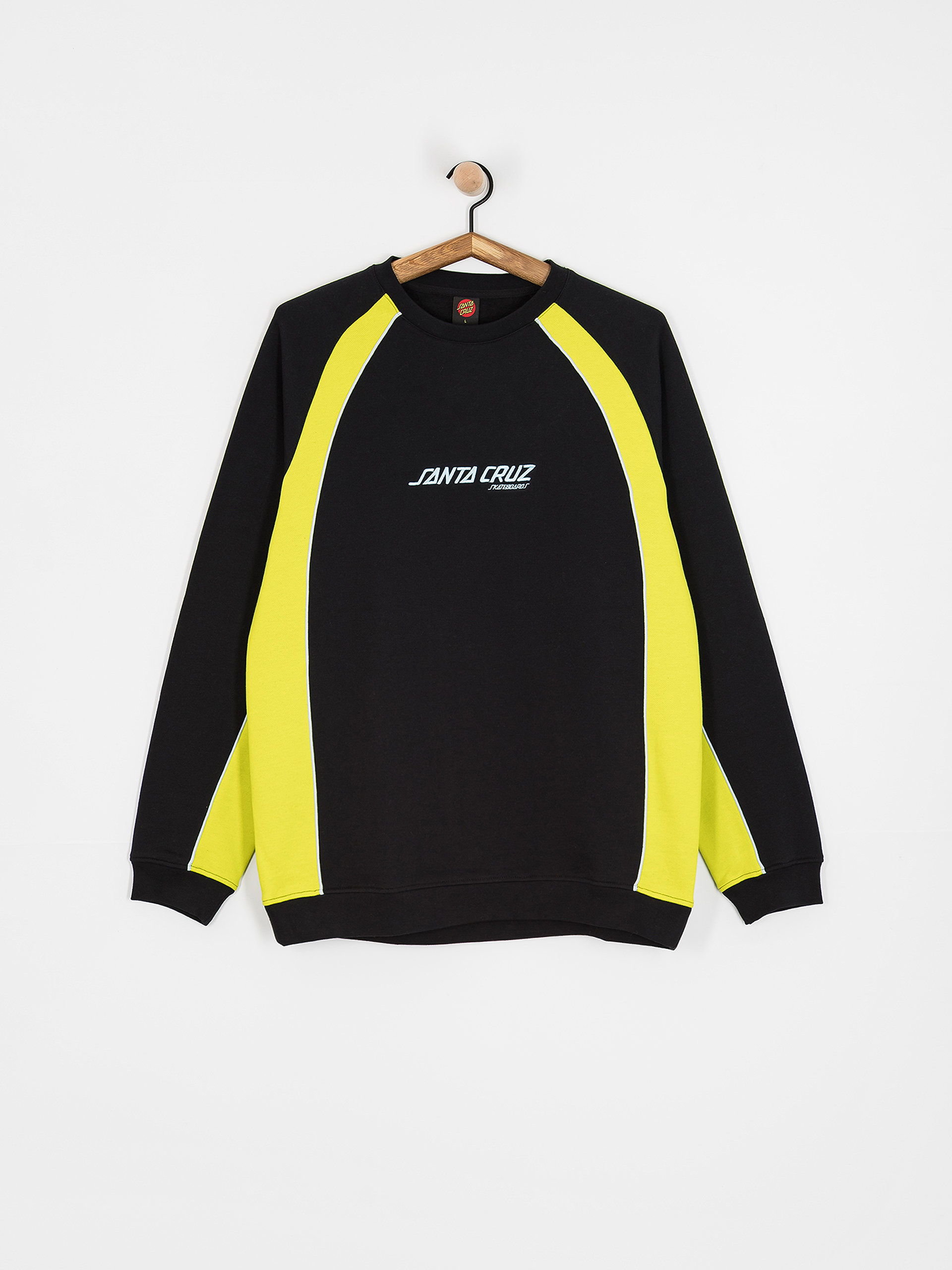 Hanorac Santa Cruz Strip Front Racer Crew (apple green/black)