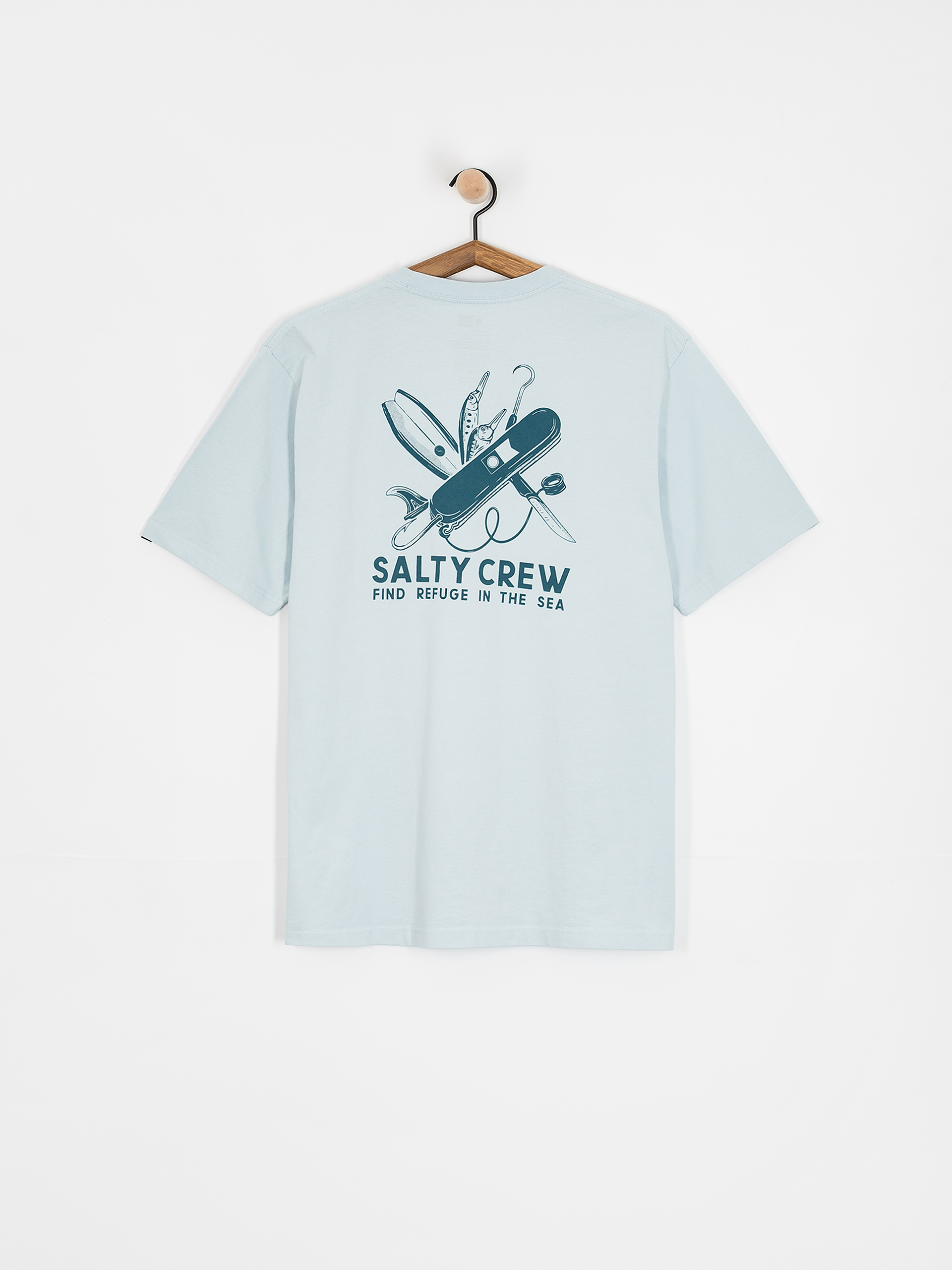 Tricou Salty Crew Pocket Knife Vintage (blue fog)