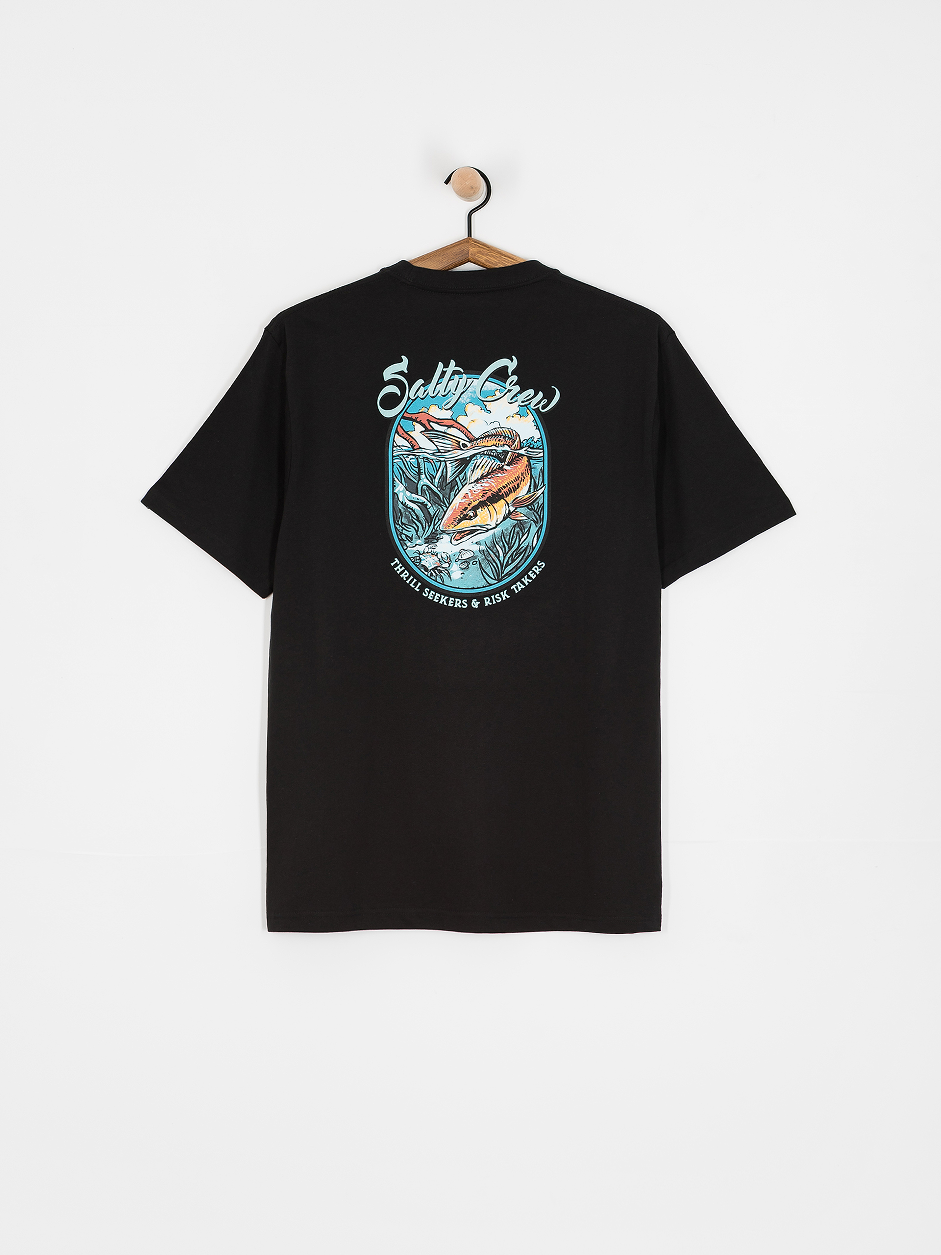 Tricou Salty Crew Red Fish Classic (black)