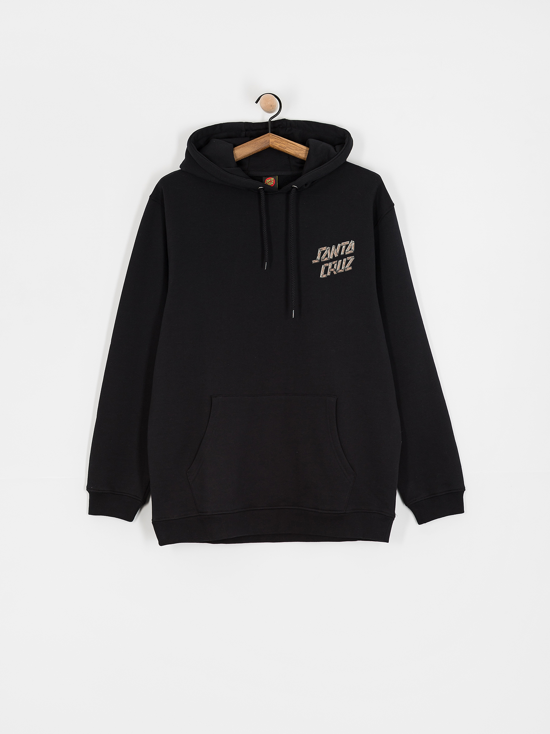 Hanorac cu glugă Santa Cruz Screaming Grizzly HD (black)