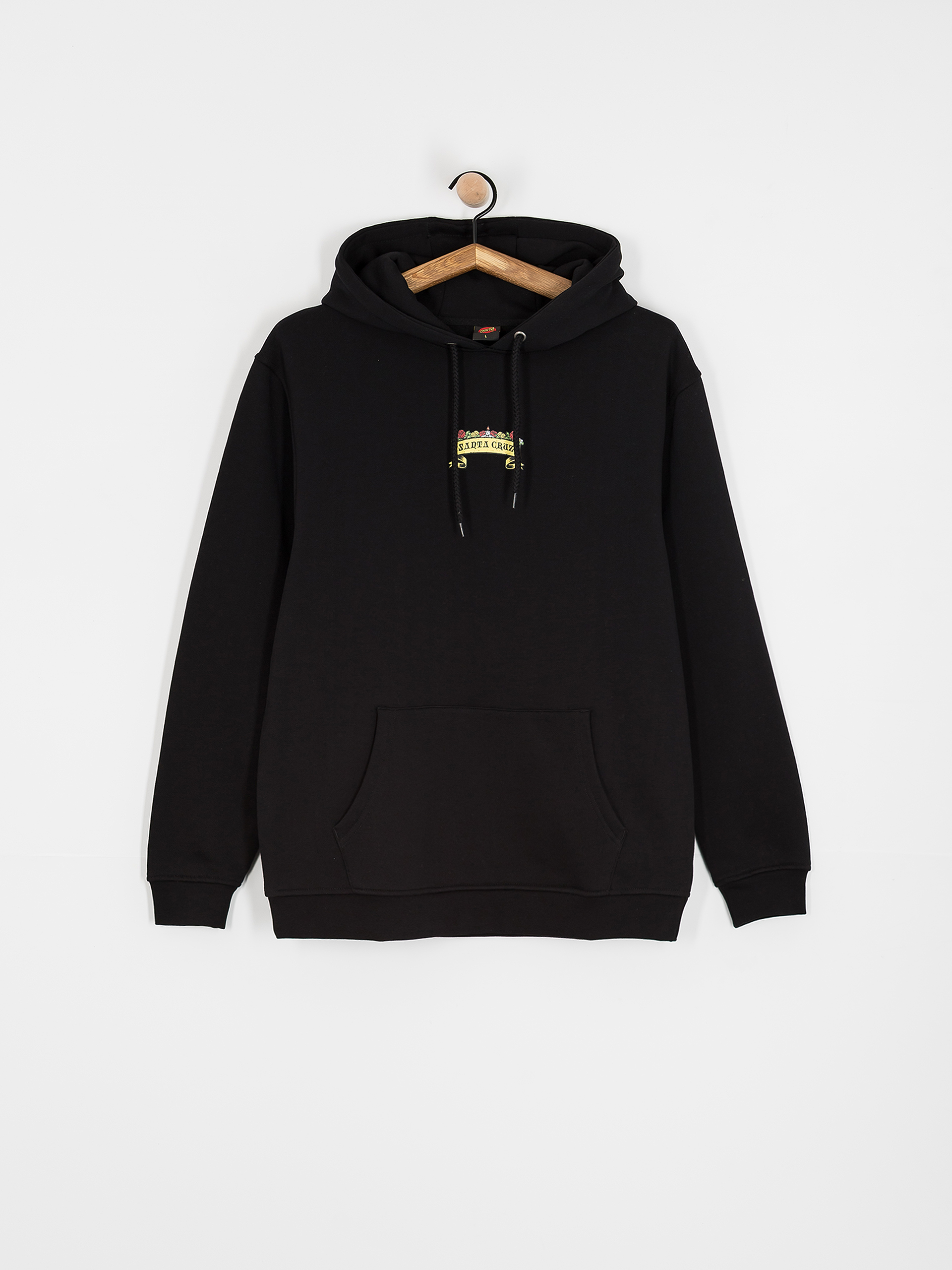 Hanorac cu glugă Santa Cruz Guzman Scroll Front HD (black)