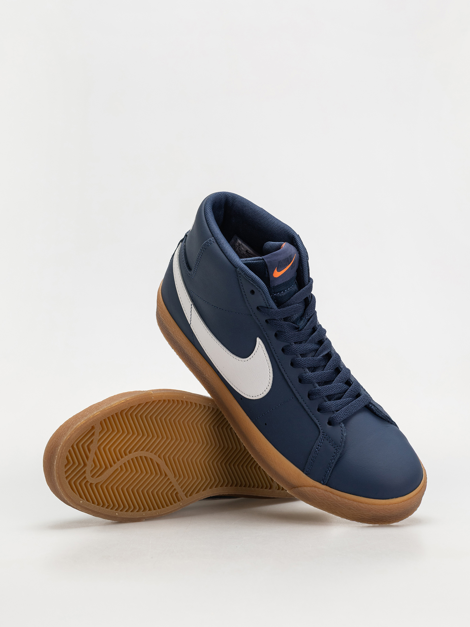 Pantofi Nike SB Zoom Blazer Mid Iso (navy/white navy gum light brown)