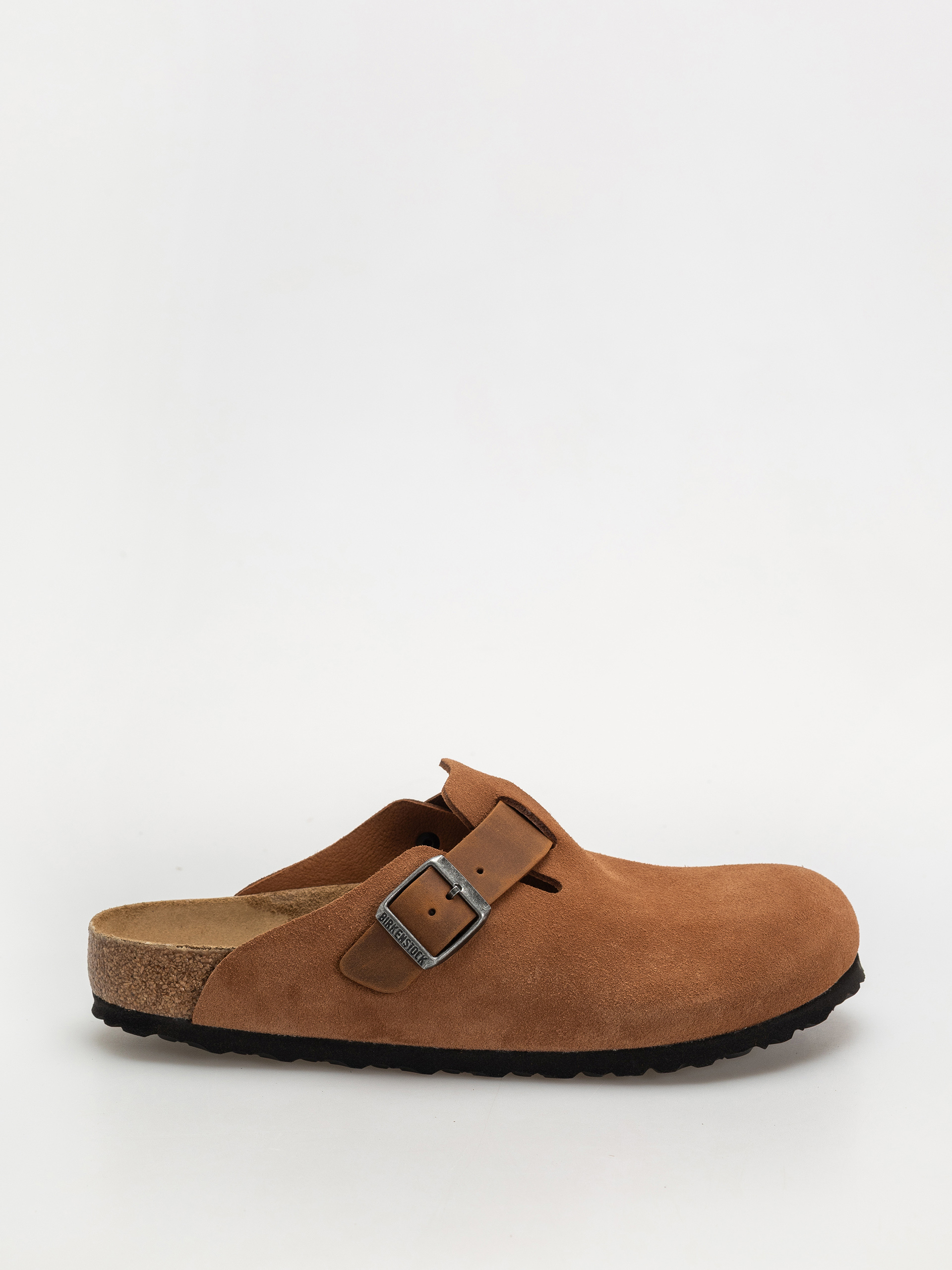 Șlapi Birkenstock Boston Suede Oiled Leather Regular