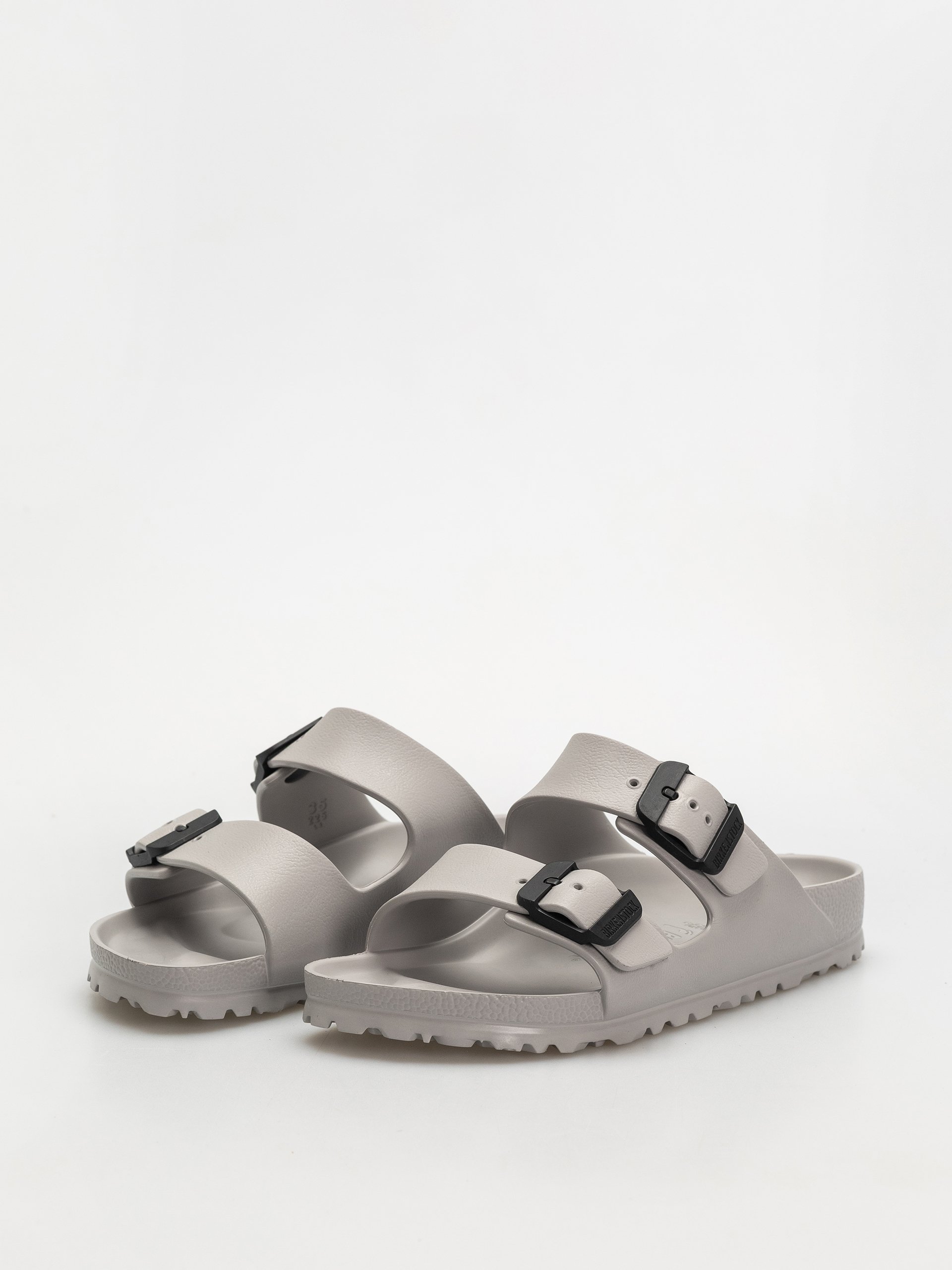 Șlapi Birkenstock Arizona Stealth Buckle EVA Narrow Wmn (stone coin/black)