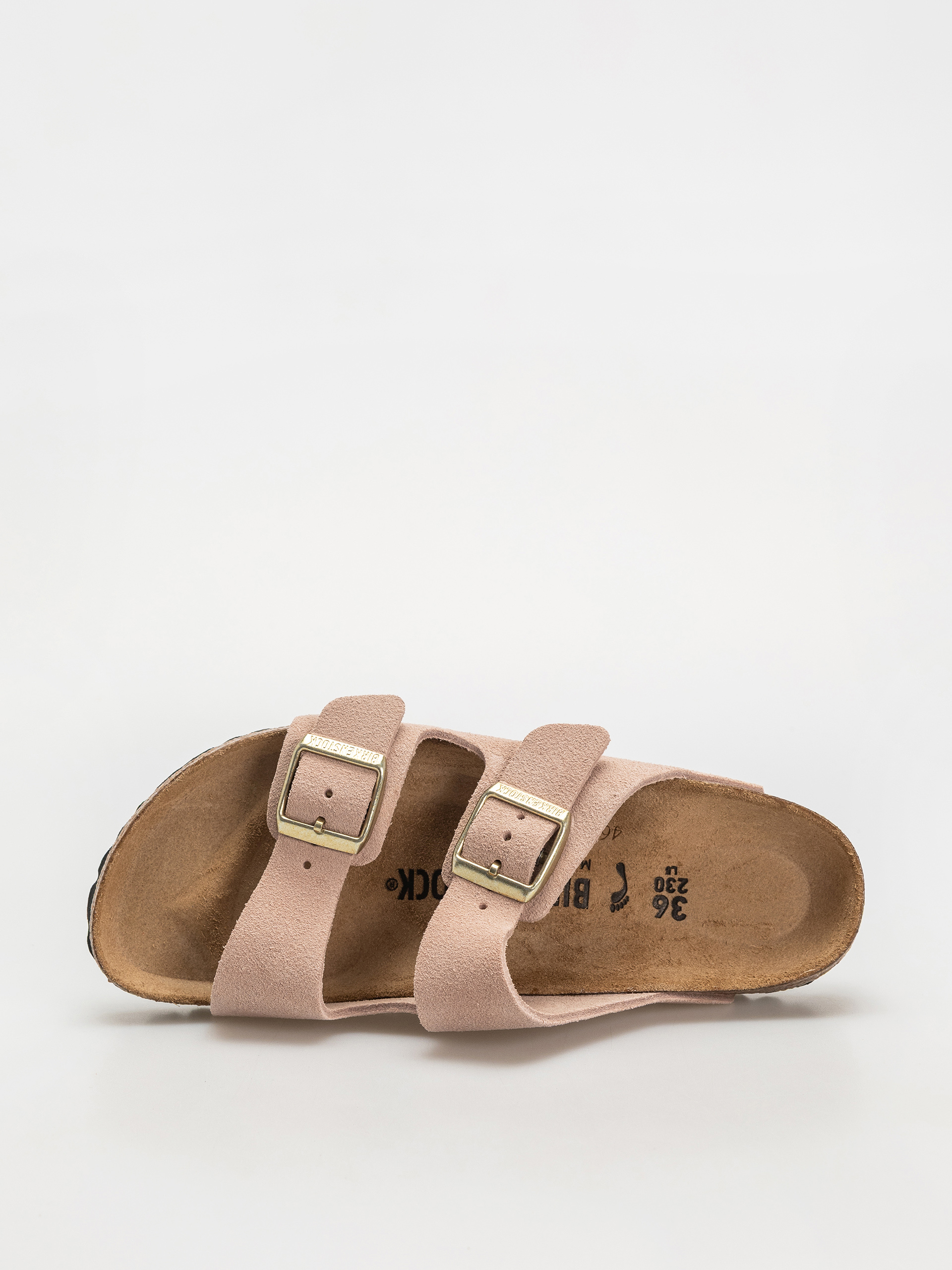 Șlapi Birkenstock Arizona Suede Leather Narrow Wmn (light rose)