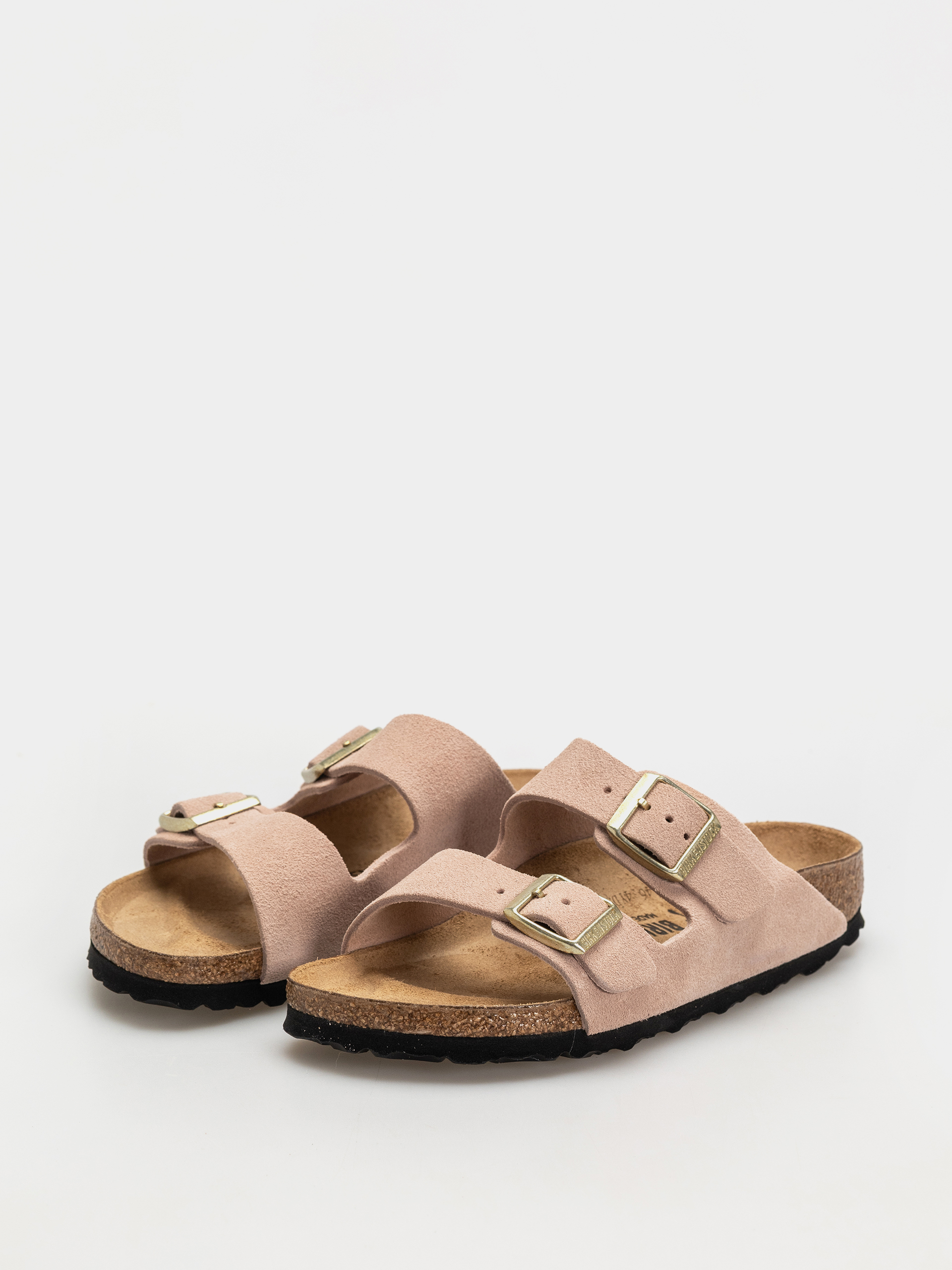 Șlapi Birkenstock Arizona Suede Leather Narrow Wmn (light rose)