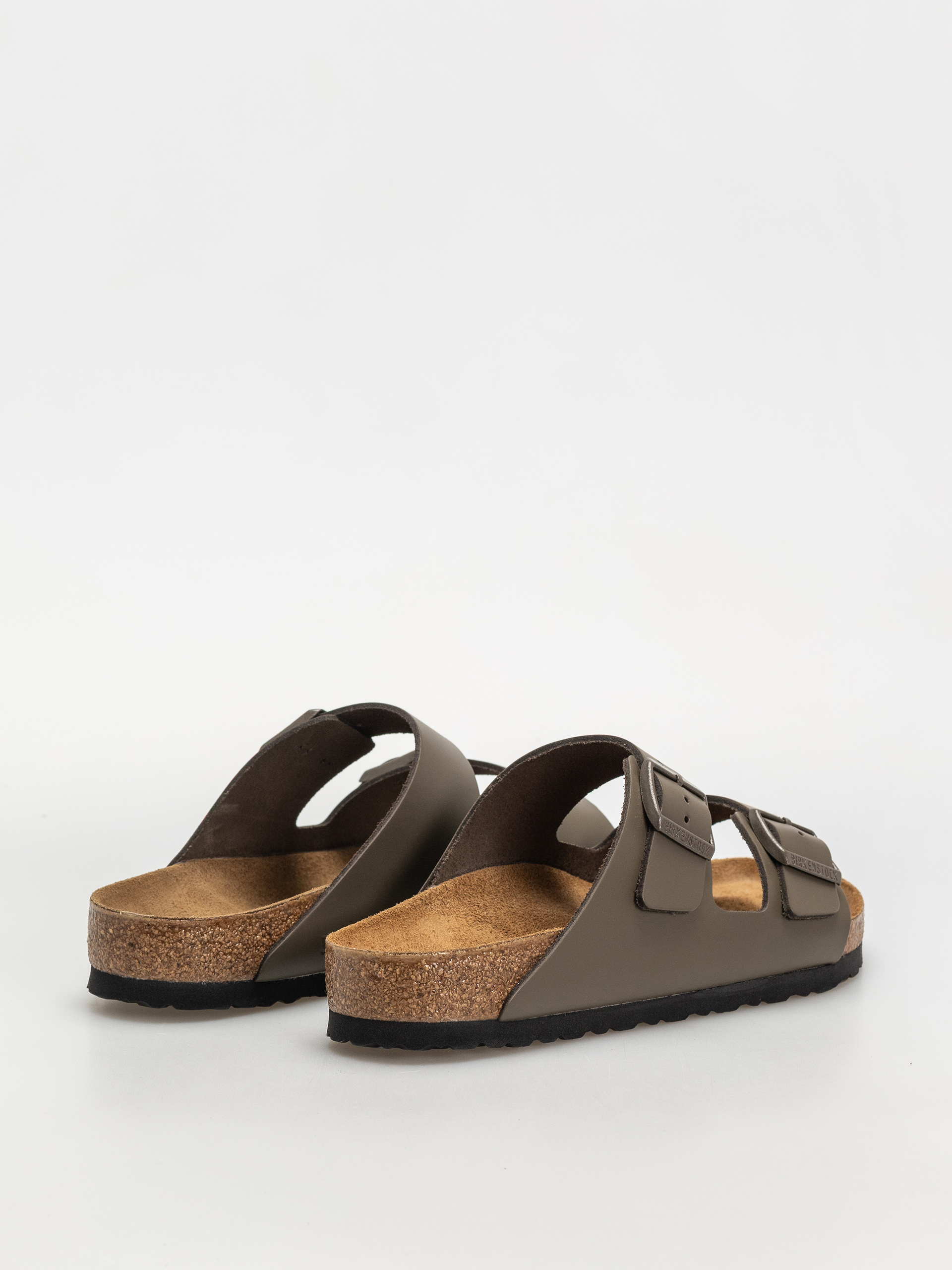 Șlapi Birkenstock Arizona Natural Leather Regular (concrete gray)
