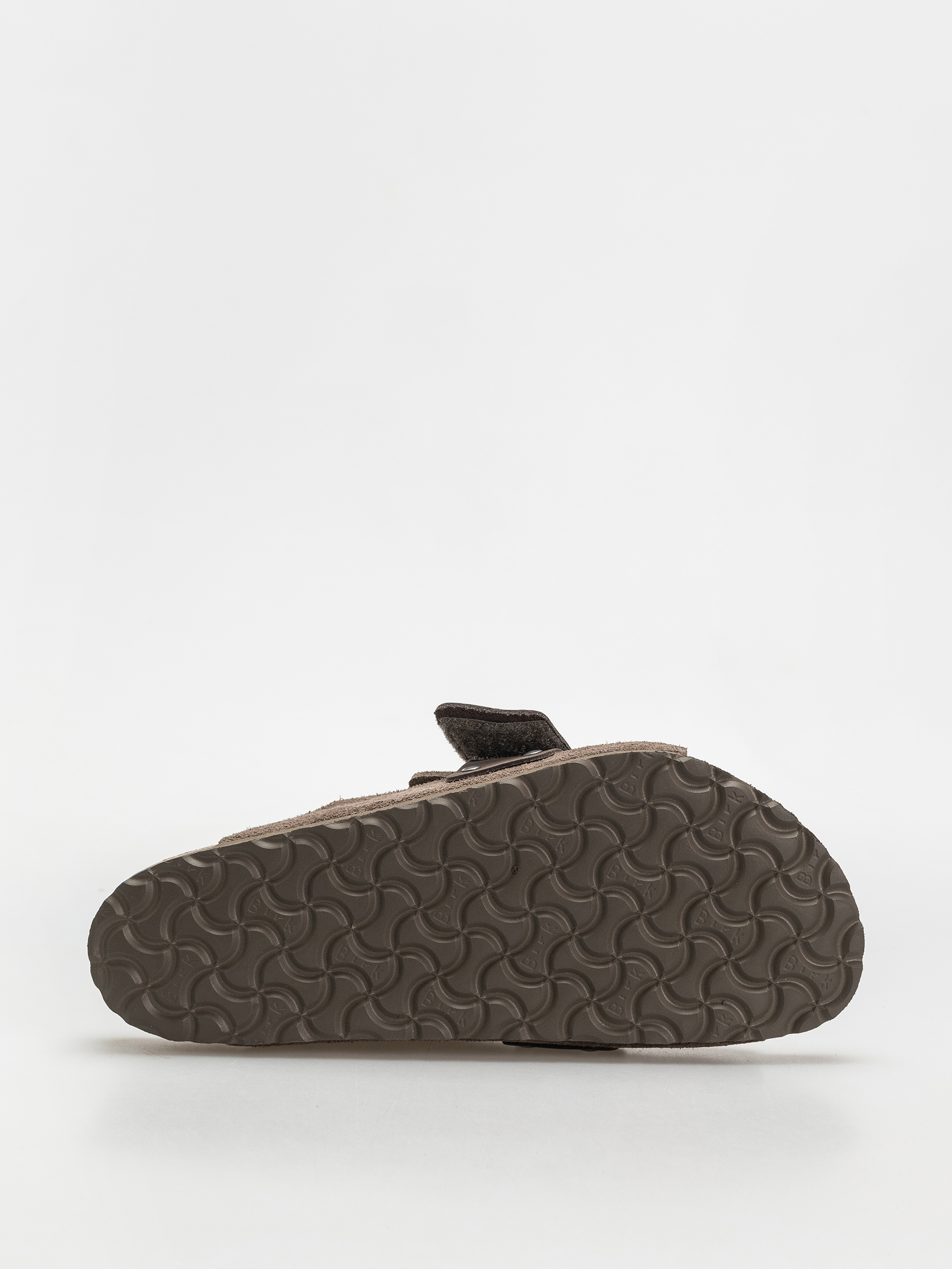 Șlapi Birkenstock Kyoto Nubuck Suede Leather Regular (concrete gray)