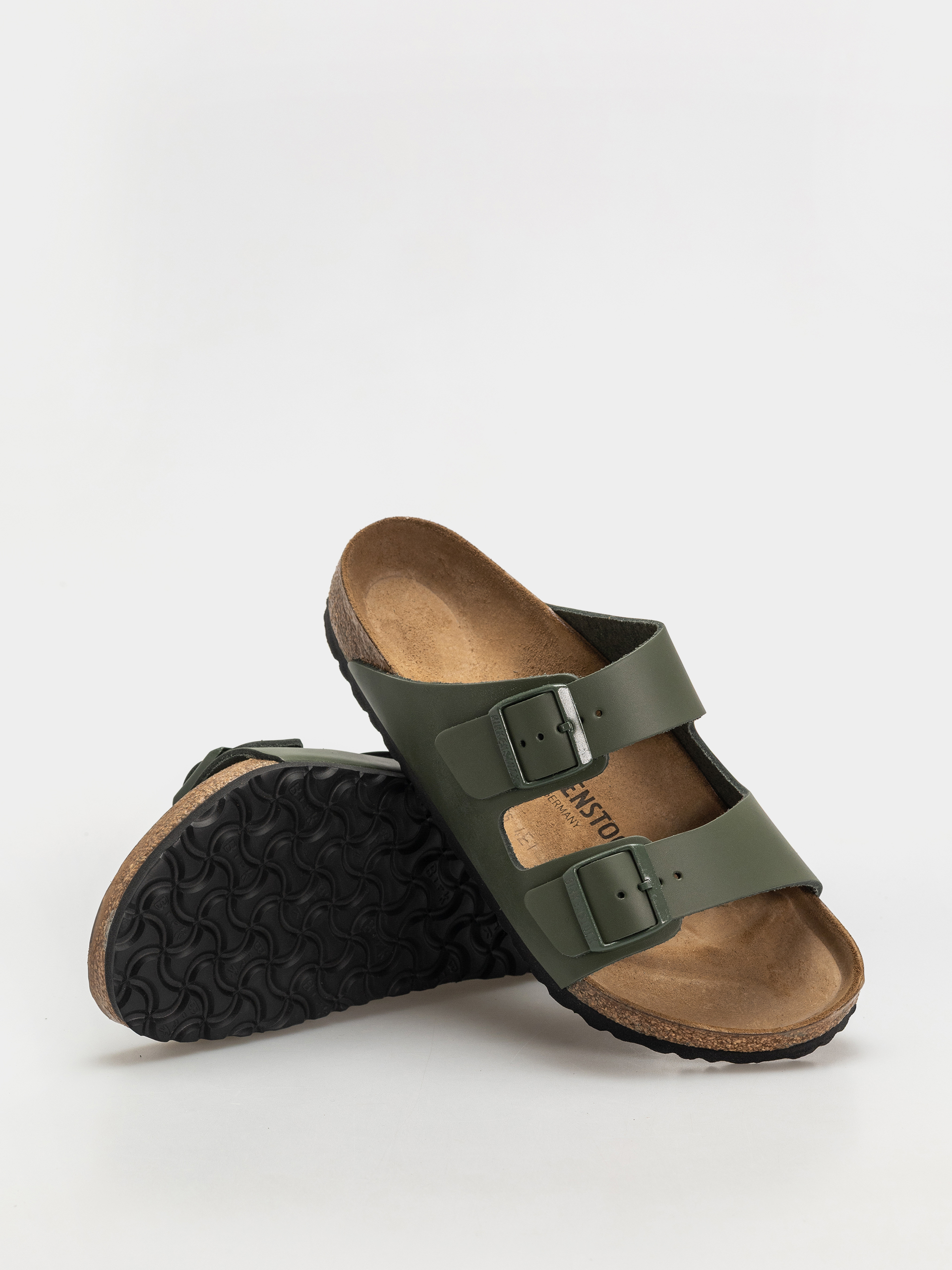 Șlapi Birkenstock Arizona Natural Leather Regular (thyme)
