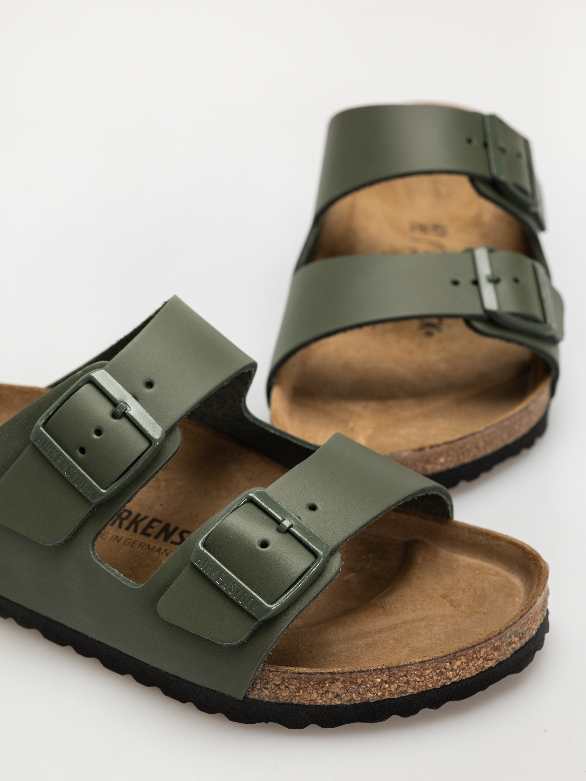 Șlapi Birkenstock Arizona Natural Leather Regular (thyme)