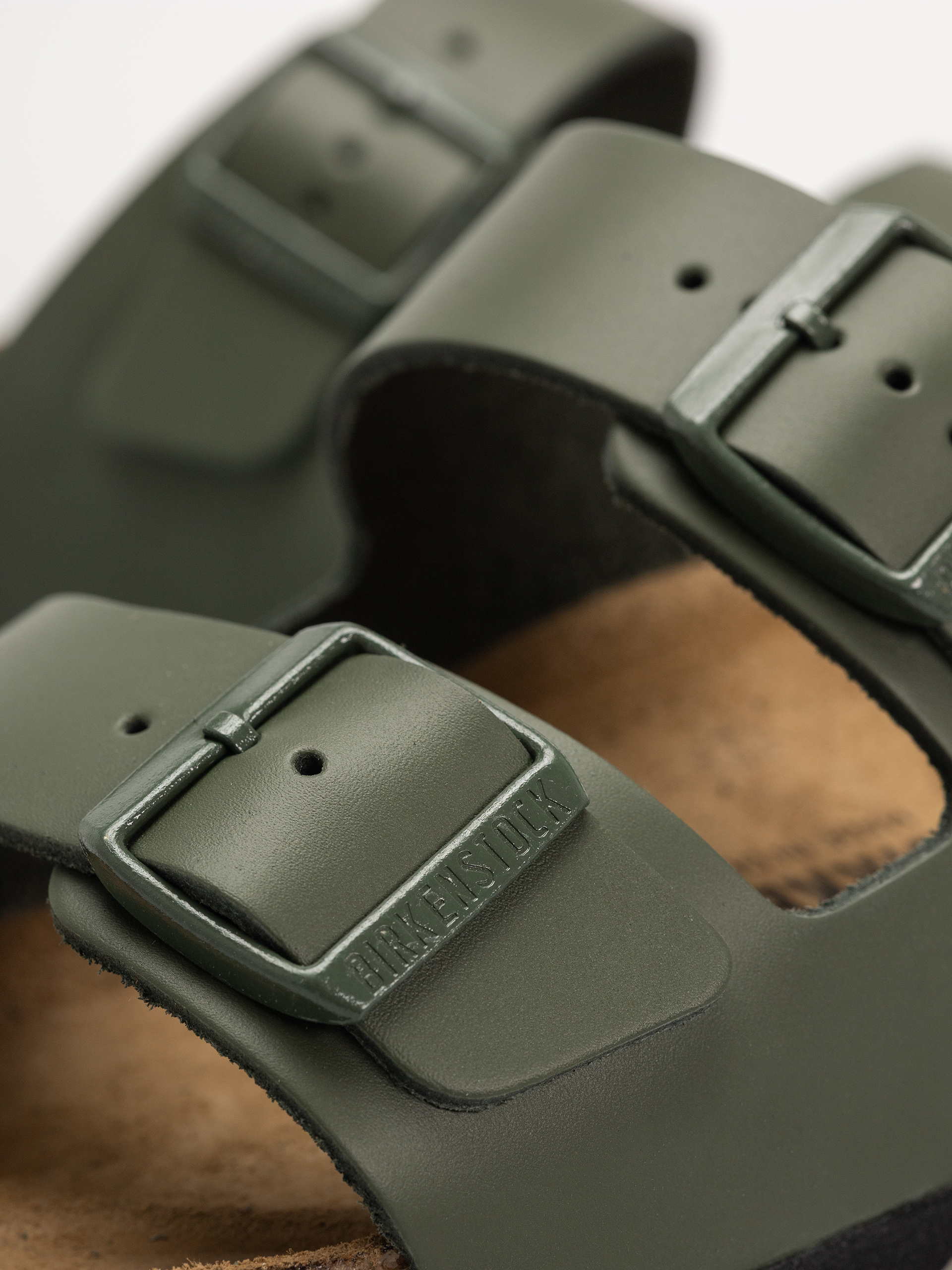 Șlapi Birkenstock Arizona Natural Leather Regular (thyme)