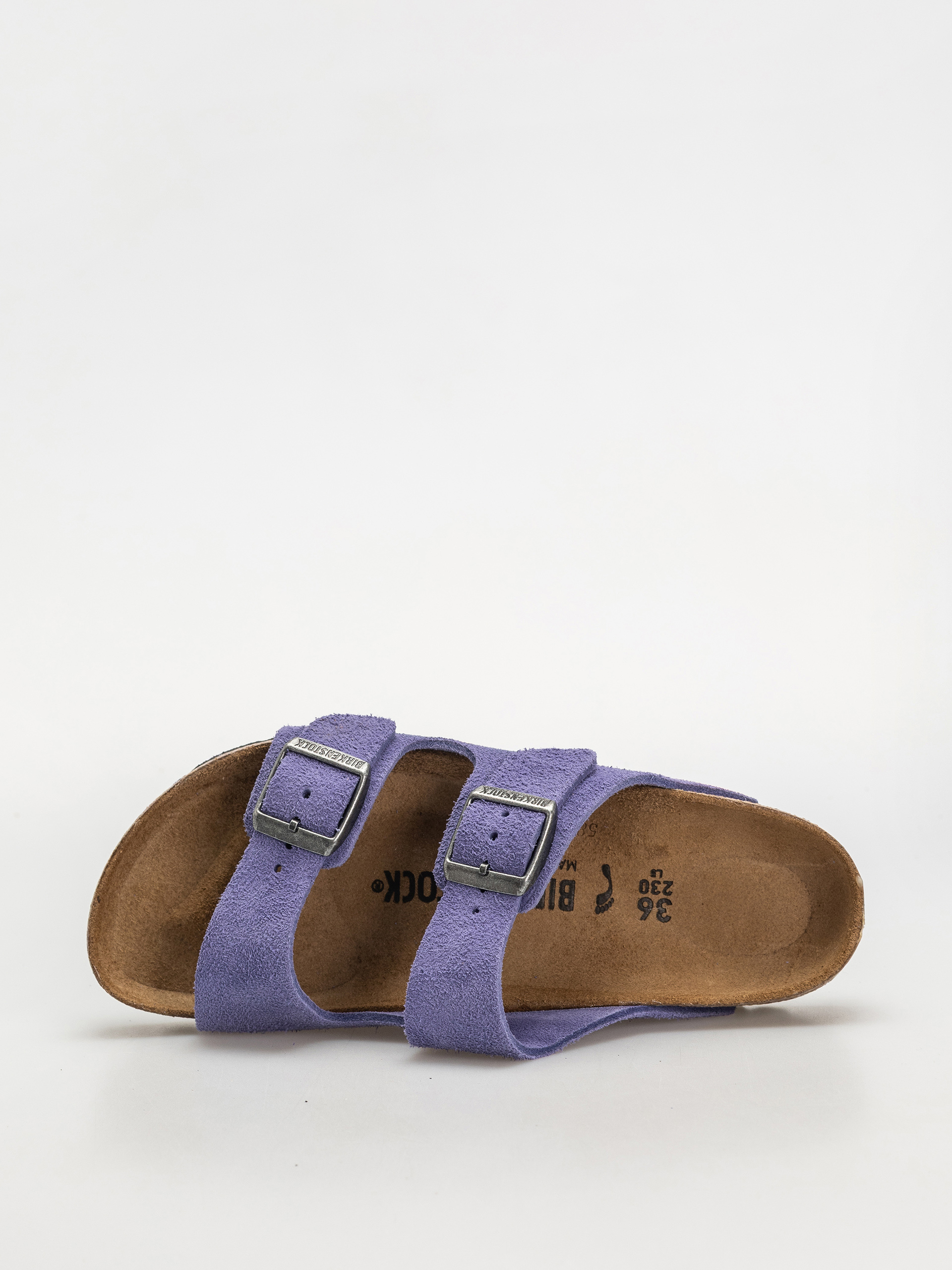 Șlapi Birkenstock Arizona Suede Leather Narrow Wmn (purple dusk)