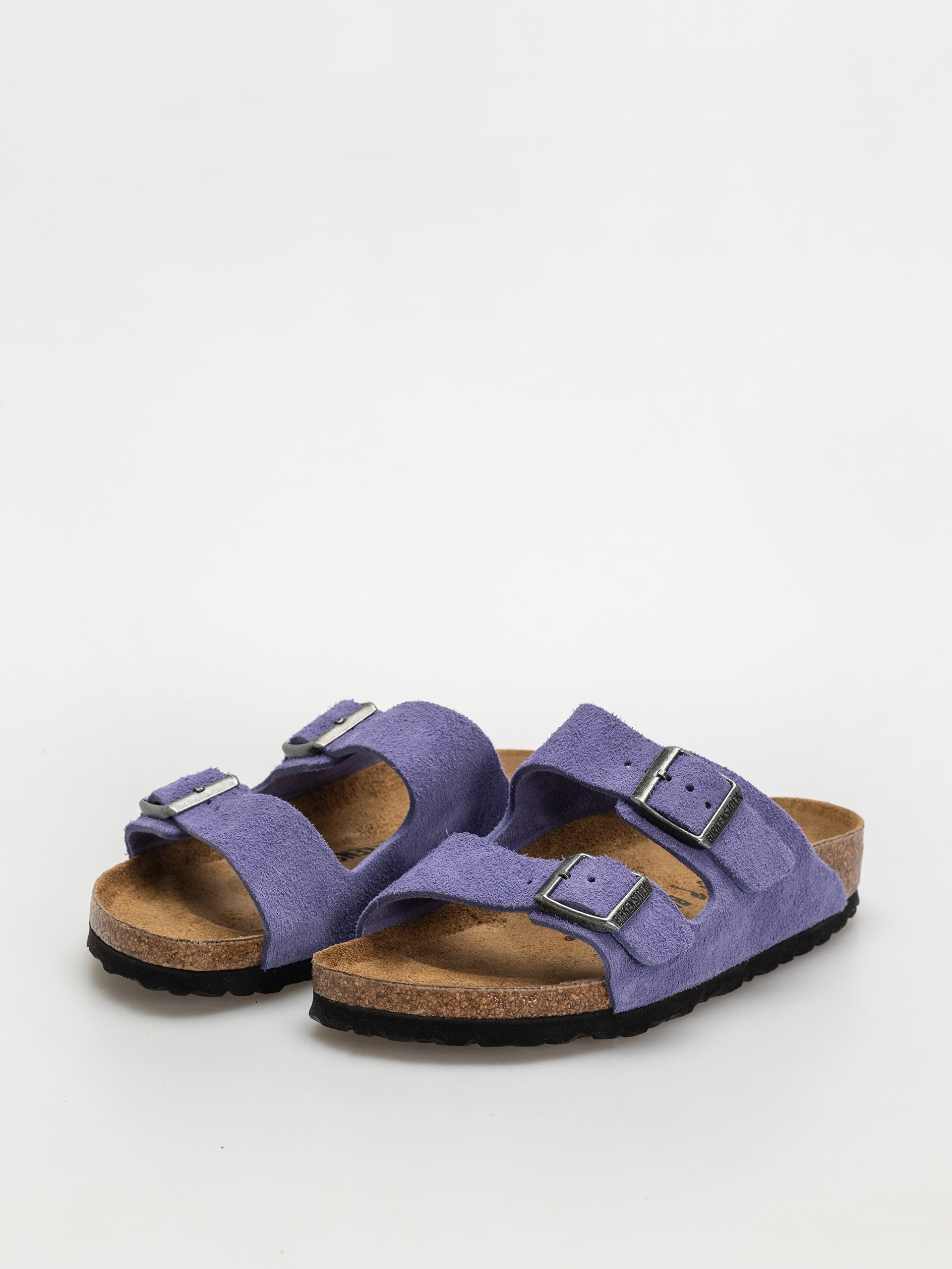 Șlapi Birkenstock Arizona Suede Leather Narrow Wmn (purple dusk)