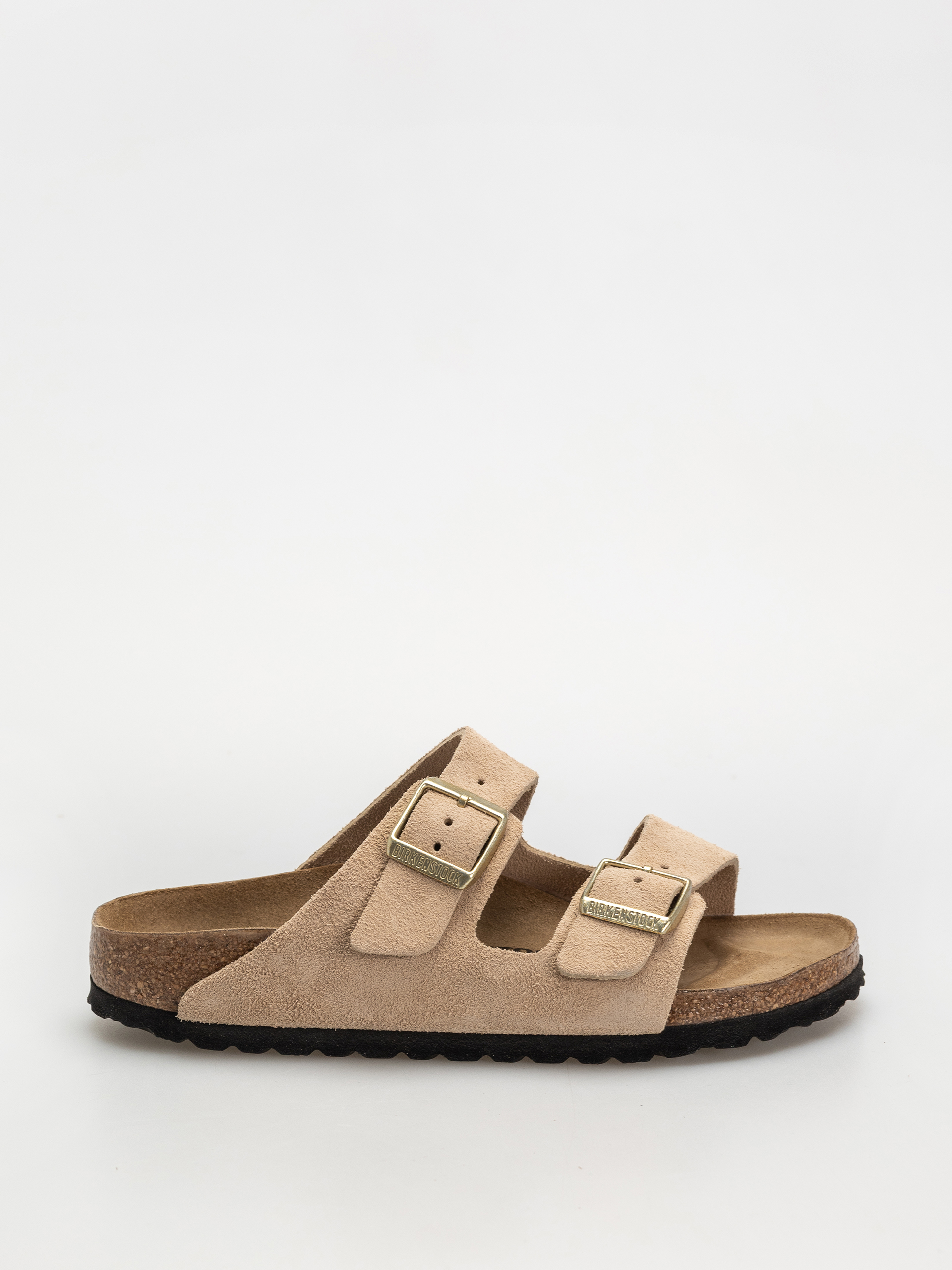Șlapi Birkenstock Arizona Suede Leather Narrow Wmn - maro (taupe)