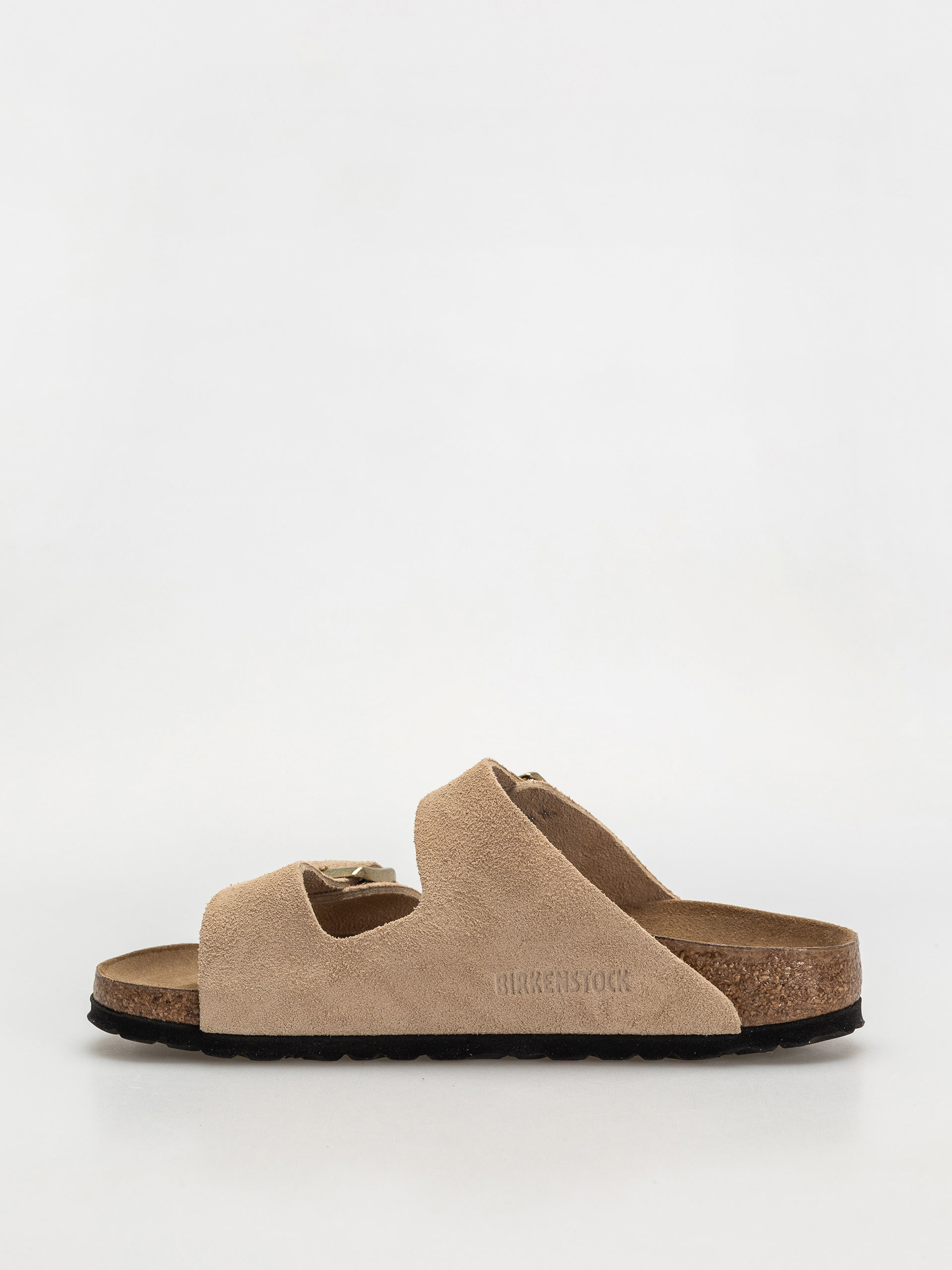 Șlapi Birkenstock Arizona Suede Leather Narrow Wmn (sandcastle)