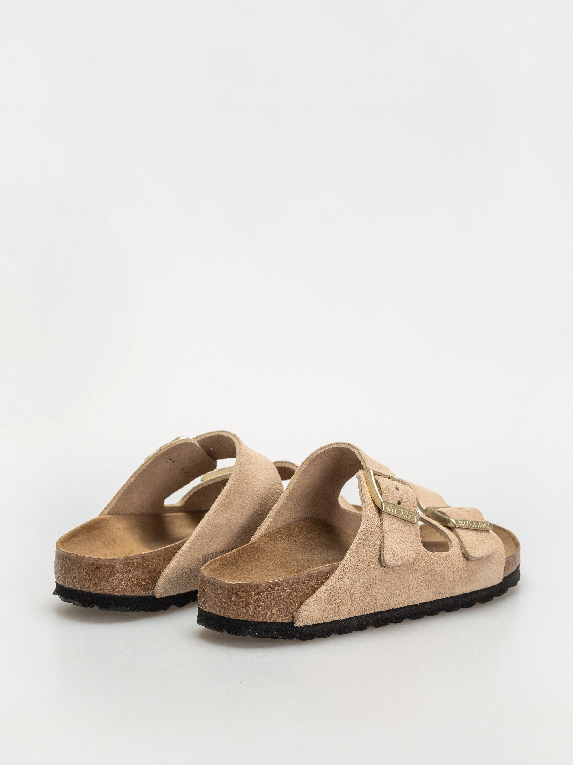 Șlapi Birkenstock Arizona Suede Leather Narrow Wmn (sandcastle)