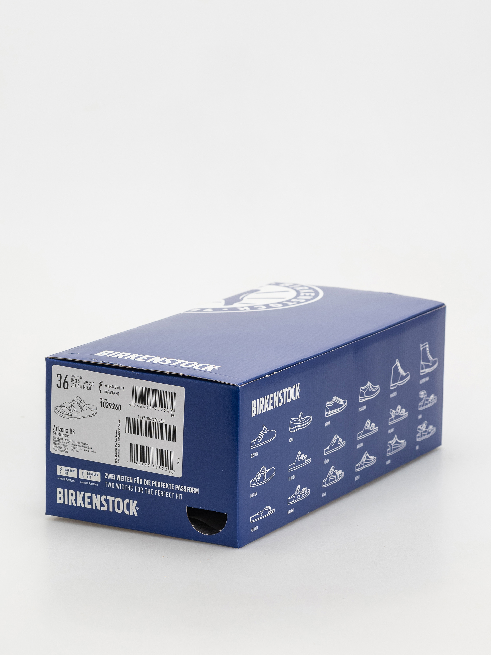 Șlapi Birkenstock Arizona Suede Leather Narrow Wmn (sandcastle)