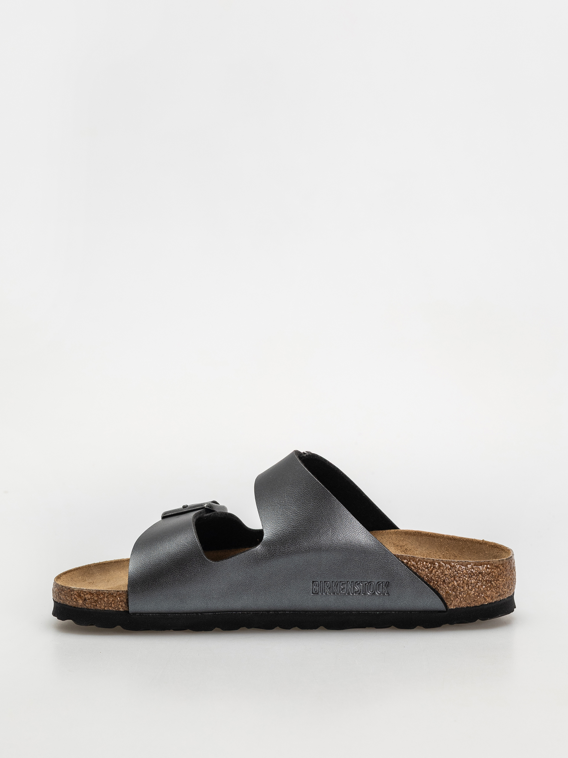 Șlapi Birkenstock Arizona Birko Flor Metallic Narrow Wmn (metallic black)