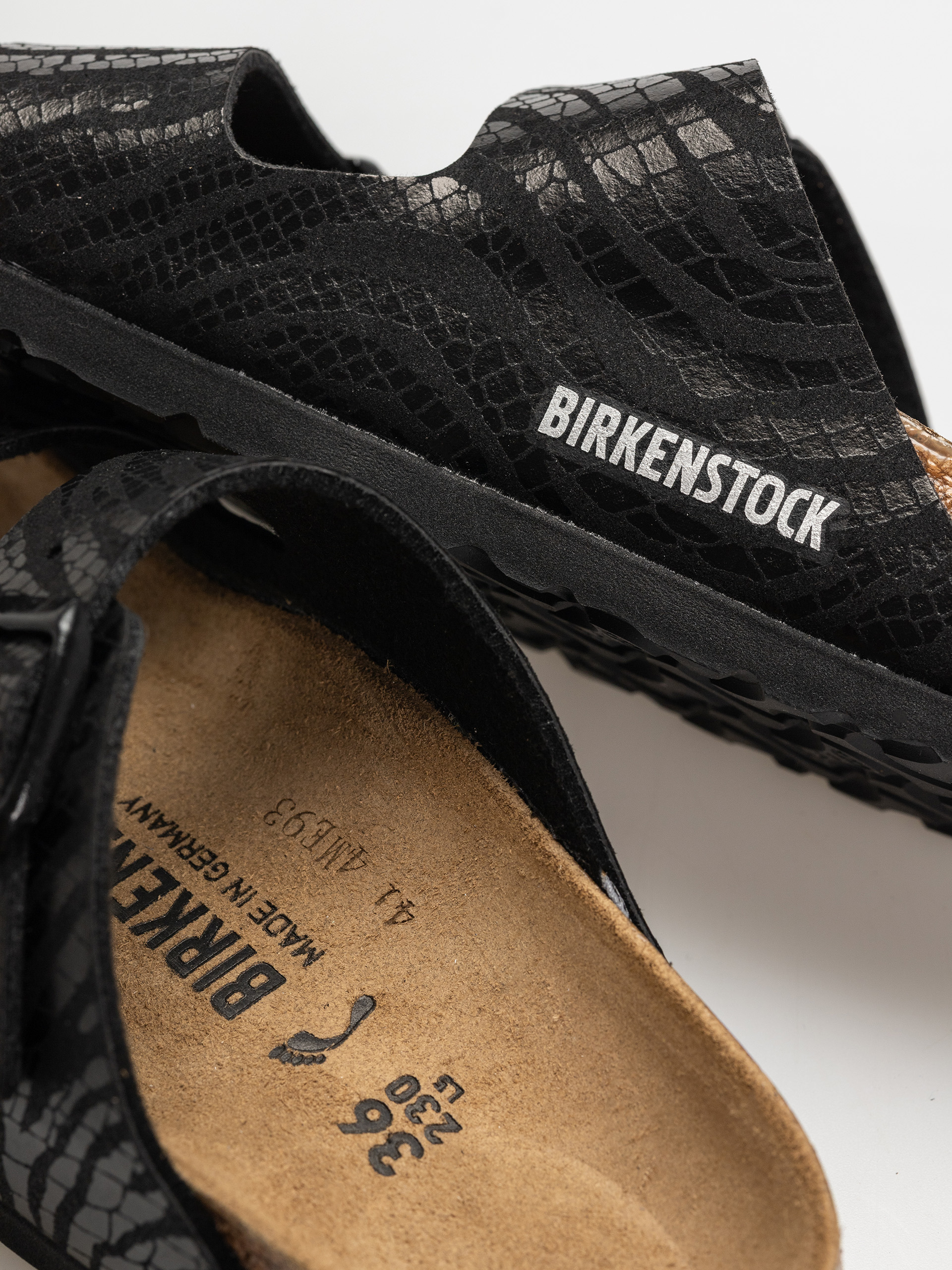 Șlapi Birkenstock Arizona Animal Print Narrow Wmn (zebra black)