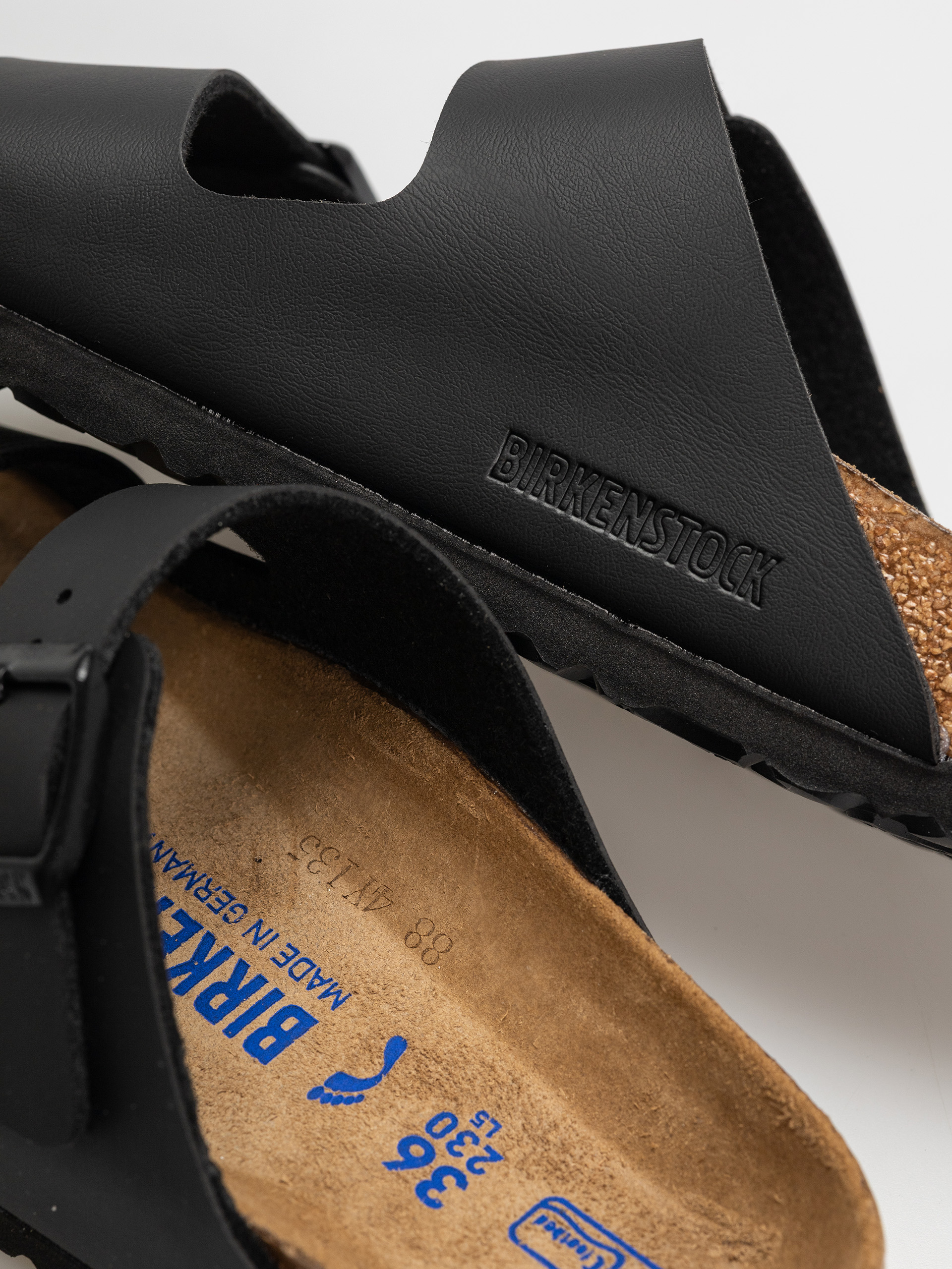 Șlapi Birkenstock Arizona Sfb Briko Flor Narrow Wmn (black)